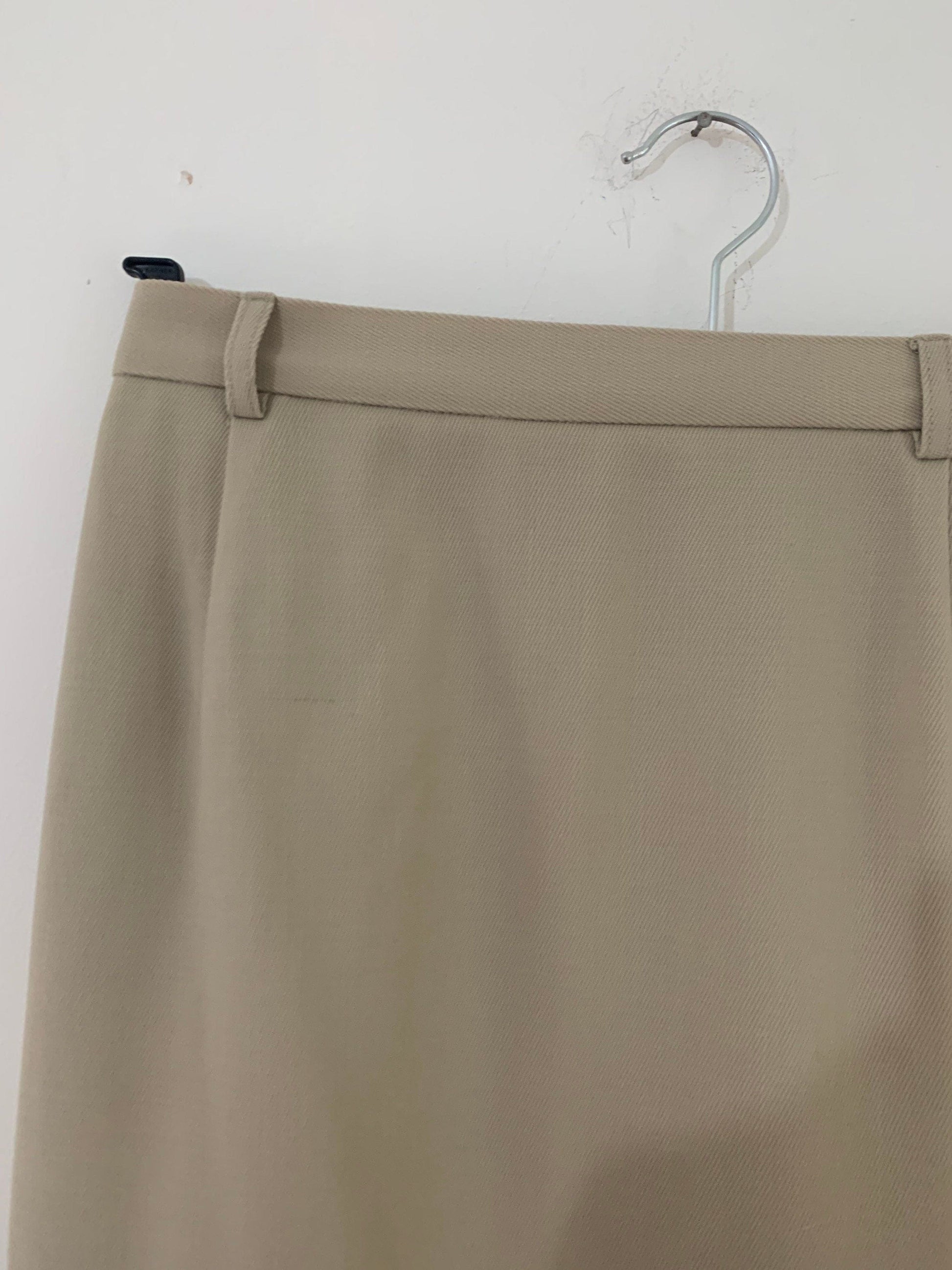 Vintage Jaeger Skirt Knee Length Beige UK Size 14
