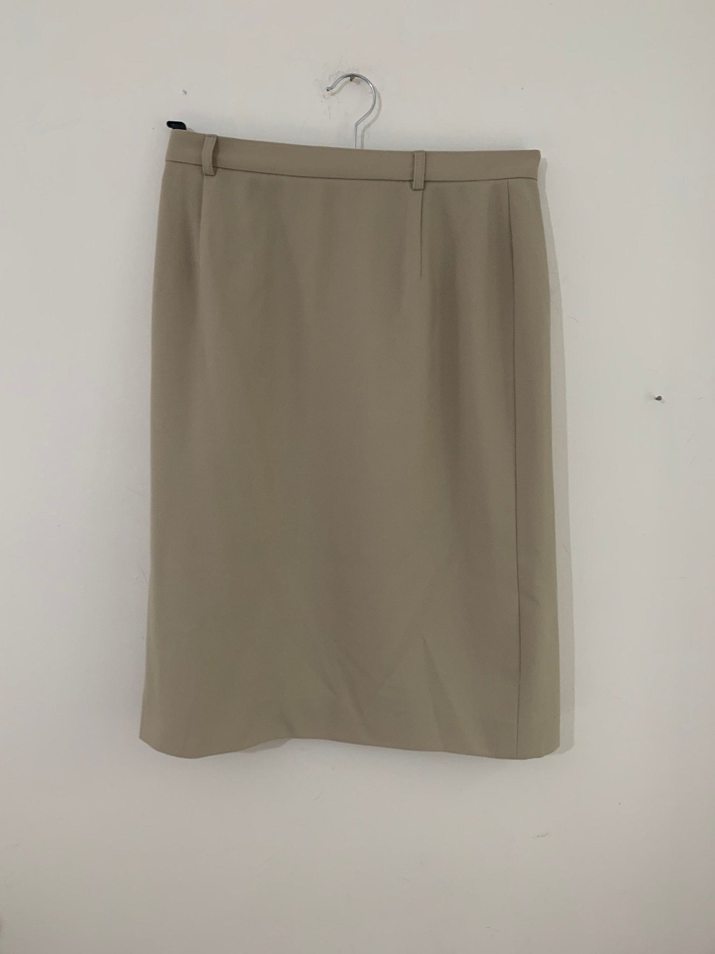 Vintage Jaeger Skirt Knee Length Beige UK Size 14