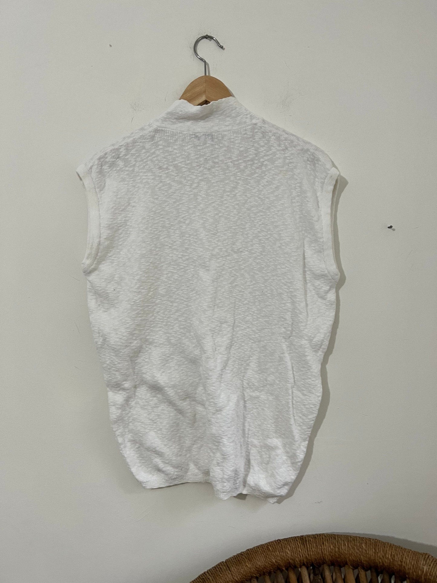 80s white Jaeger Jumper knitwear white fine knit jumper