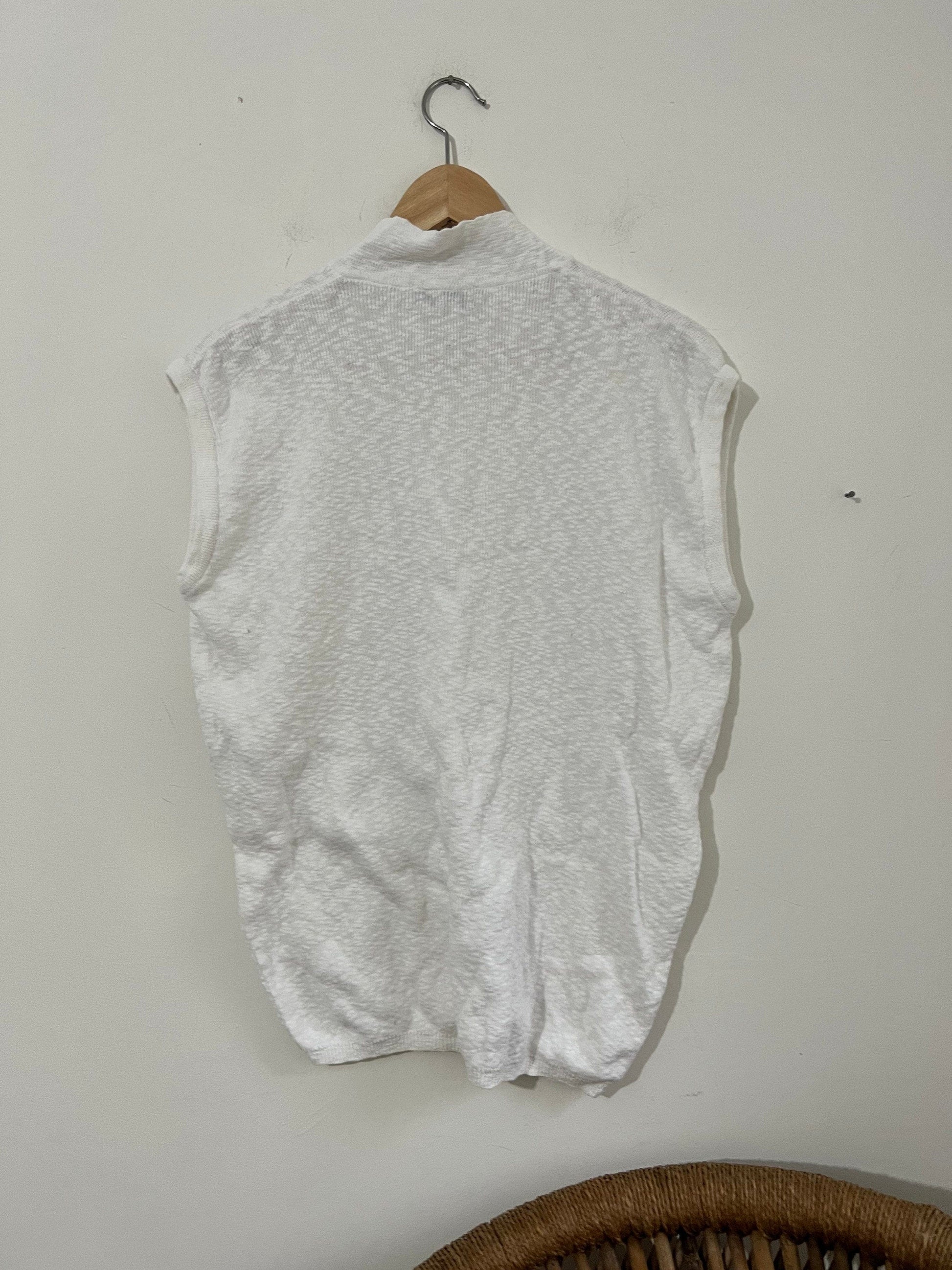 80s white Jaeger Jumper knitwear white fine knit jumper