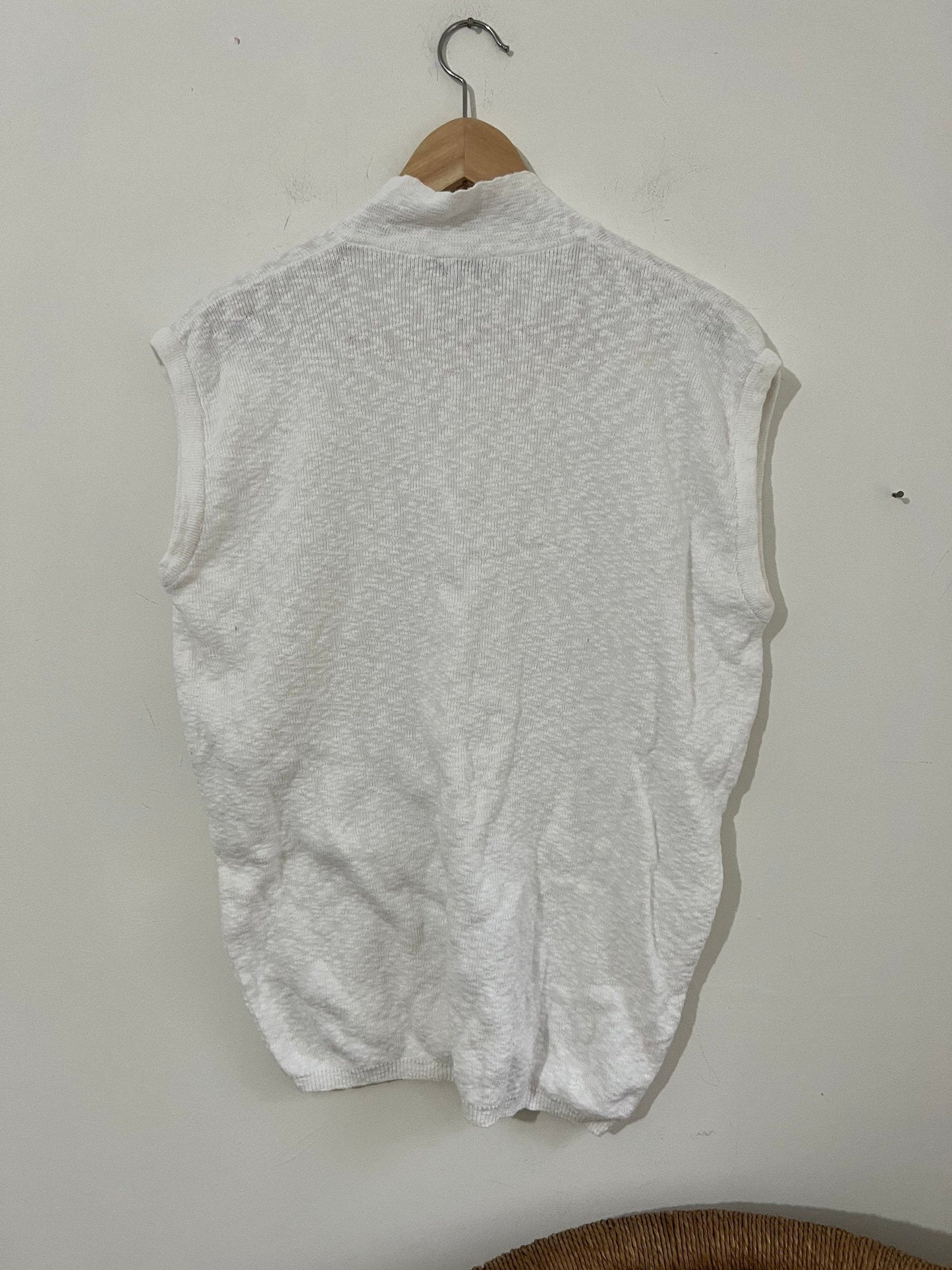 80s white Jaeger Jumper knitwear white fine knit jumper