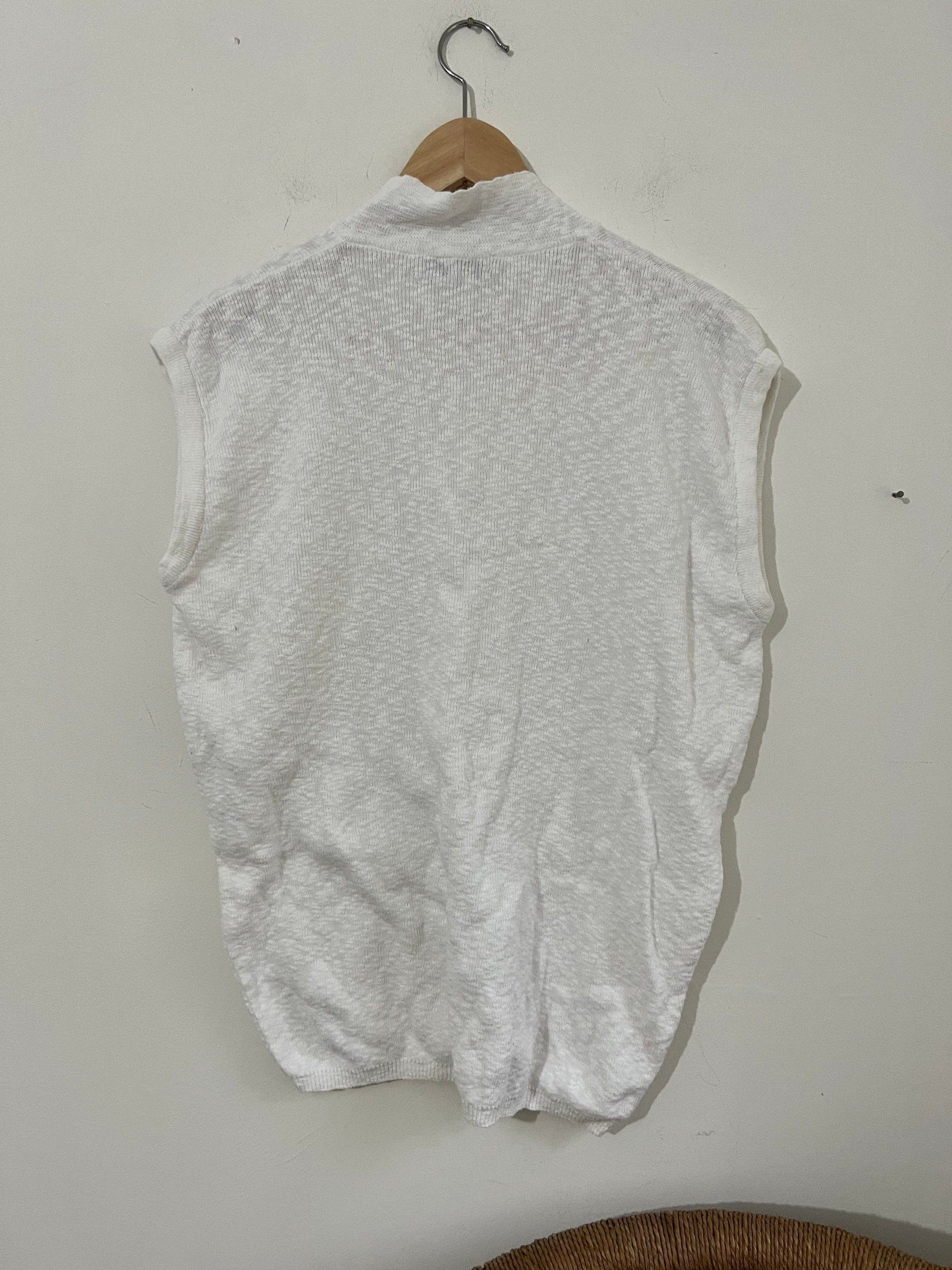 80s white Jaeger Jumper knitwear white fine knit jumper