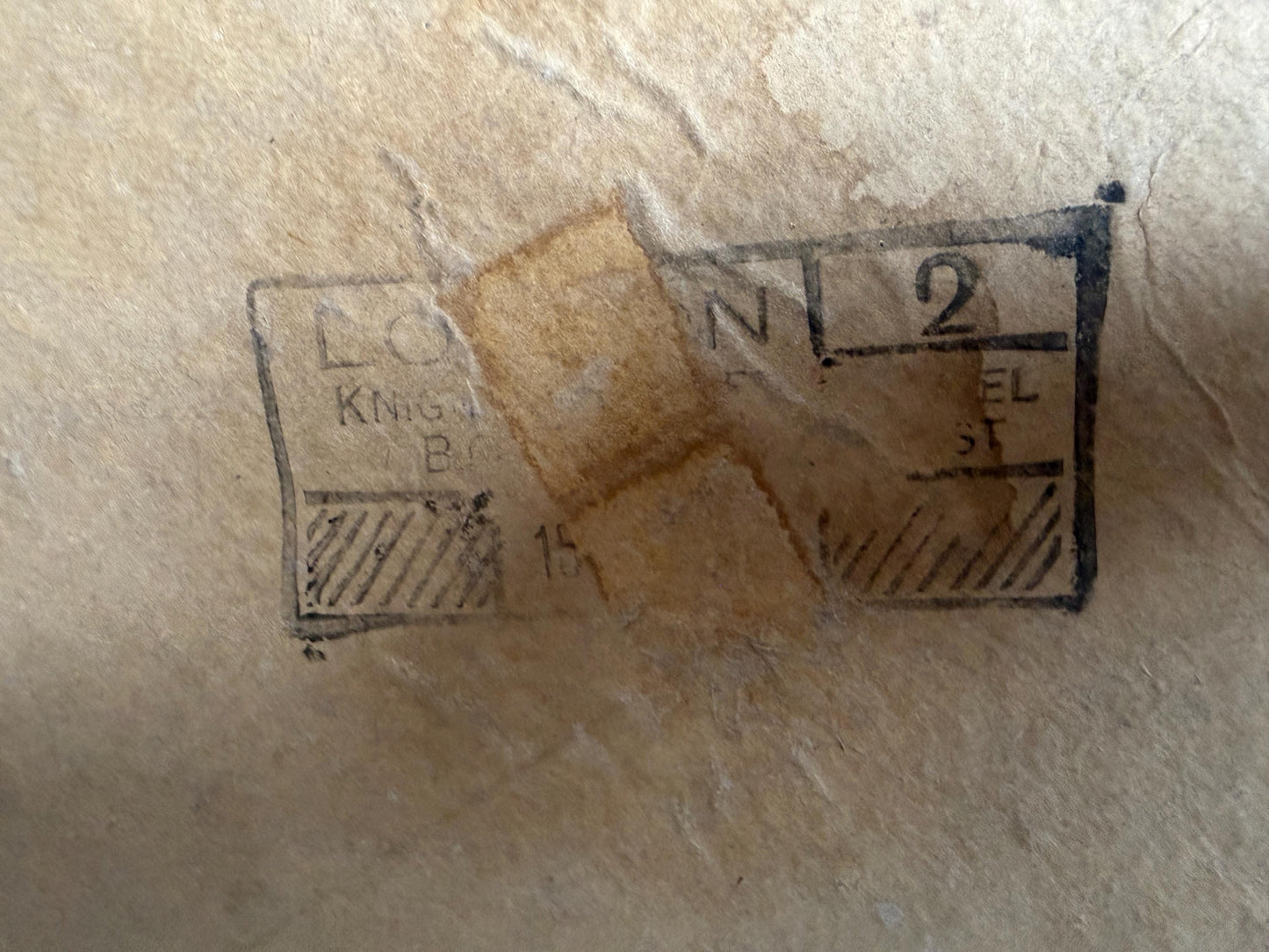 Vintage Lavender Ltd Court Dressmakers Box | Dated 15th September 1954 | Original Sloane Street Packaging | Fashion Ephemera
