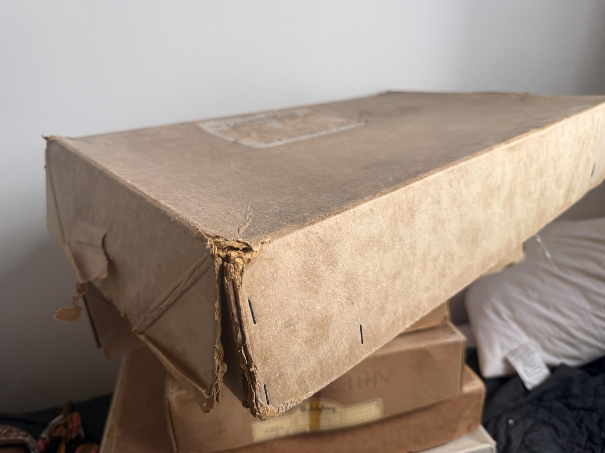 Vintage Lavender Ltd Court Dressmakers Box | Dated 15th September 1954 | Original Sloane Street Packaging | Fashion Ephemera