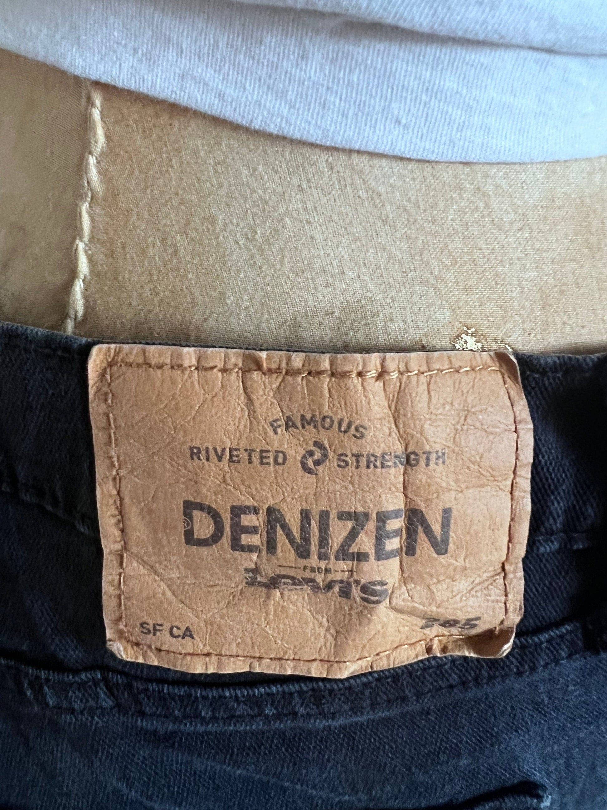Black Levi Jeans Relaxed Fit - black denim jeans - Levi Jeans 285 W 38 L34