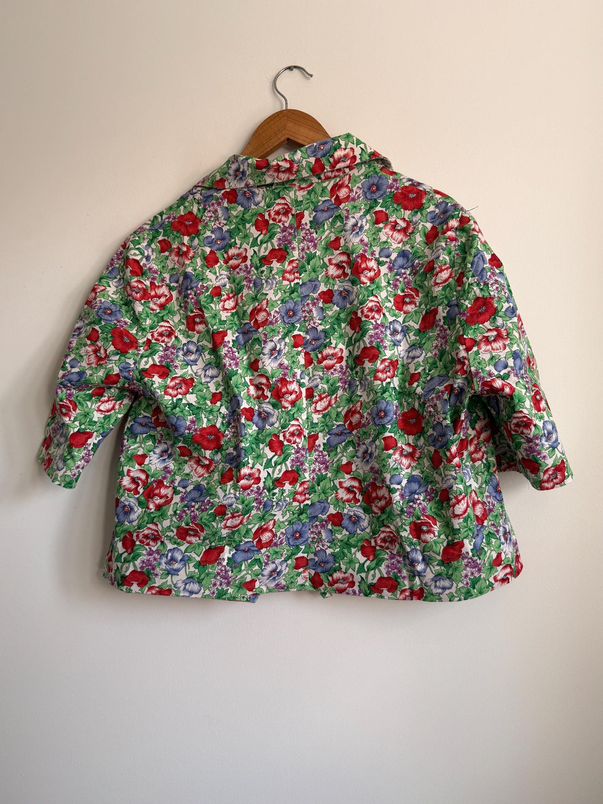 Vintage Liberty Floral Cotton Blouse UK 14 - 16 | Liberty Print Shirt | Cottagecore Floral Top | 1960s 1970s Button Front Blouse