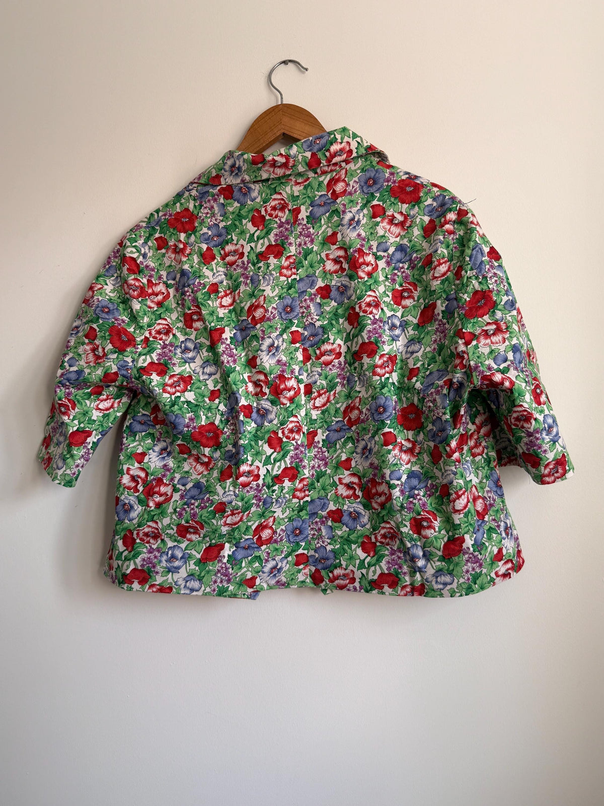 Vintage Liberty Floral Cotton Blouse UK 14 - 16 | Liberty Print Shirt | Cottagecore Floral Top | 1960s 1970s Button Front Blouse