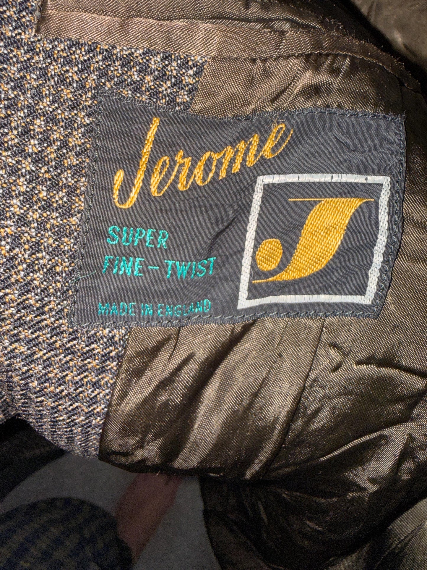 Vintage Men's Three Piece Suit Jerome Super Fine-Twist Wool Aucott Cirencester British Tailored Suit Heritage Country Tweed Size S