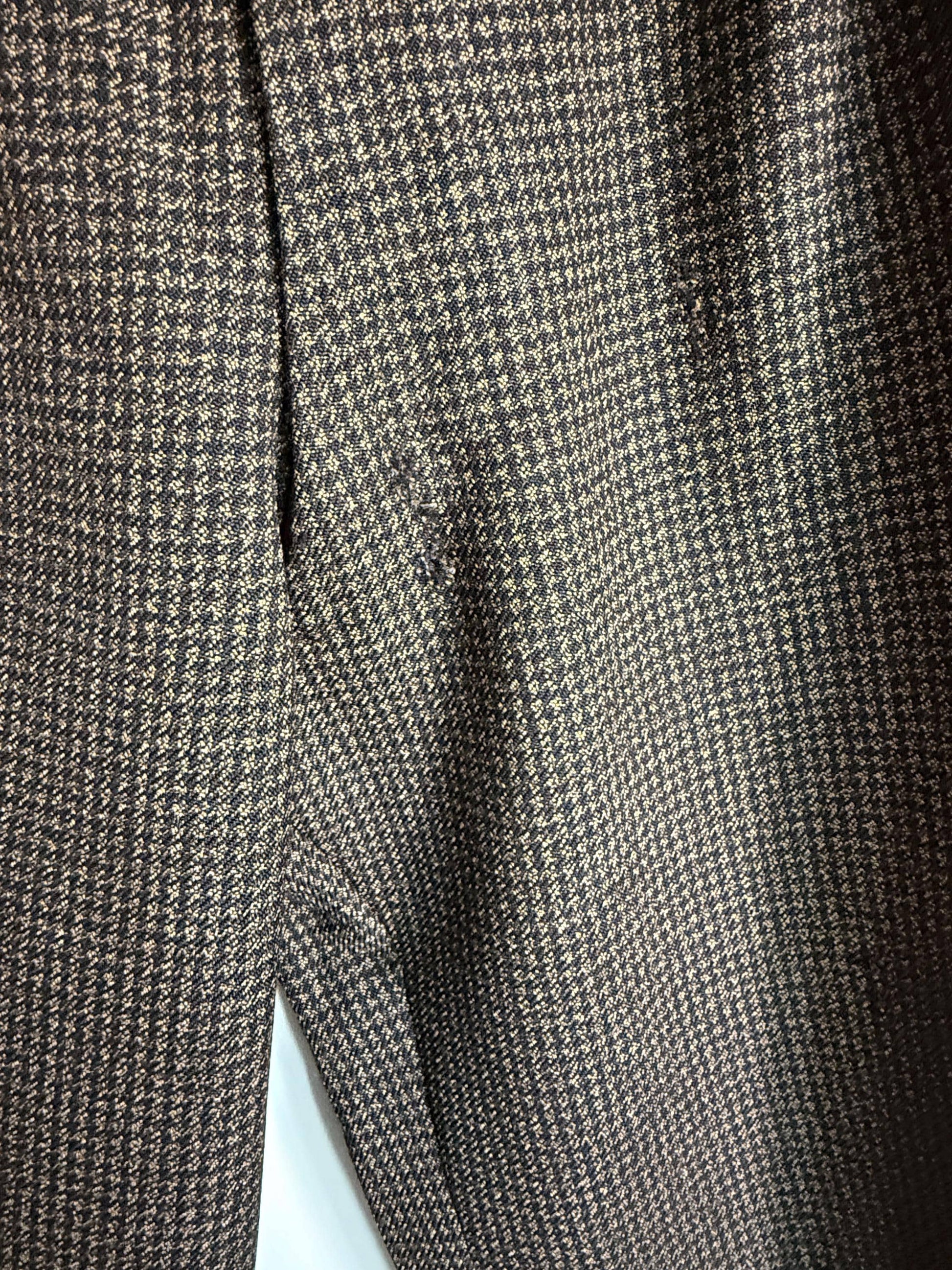 Vintage Men's Three Piece Suit Jerome Super Fine-Twist Wool Aucott Cirencester British Tailored Suit Heritage Country Tweed Size S