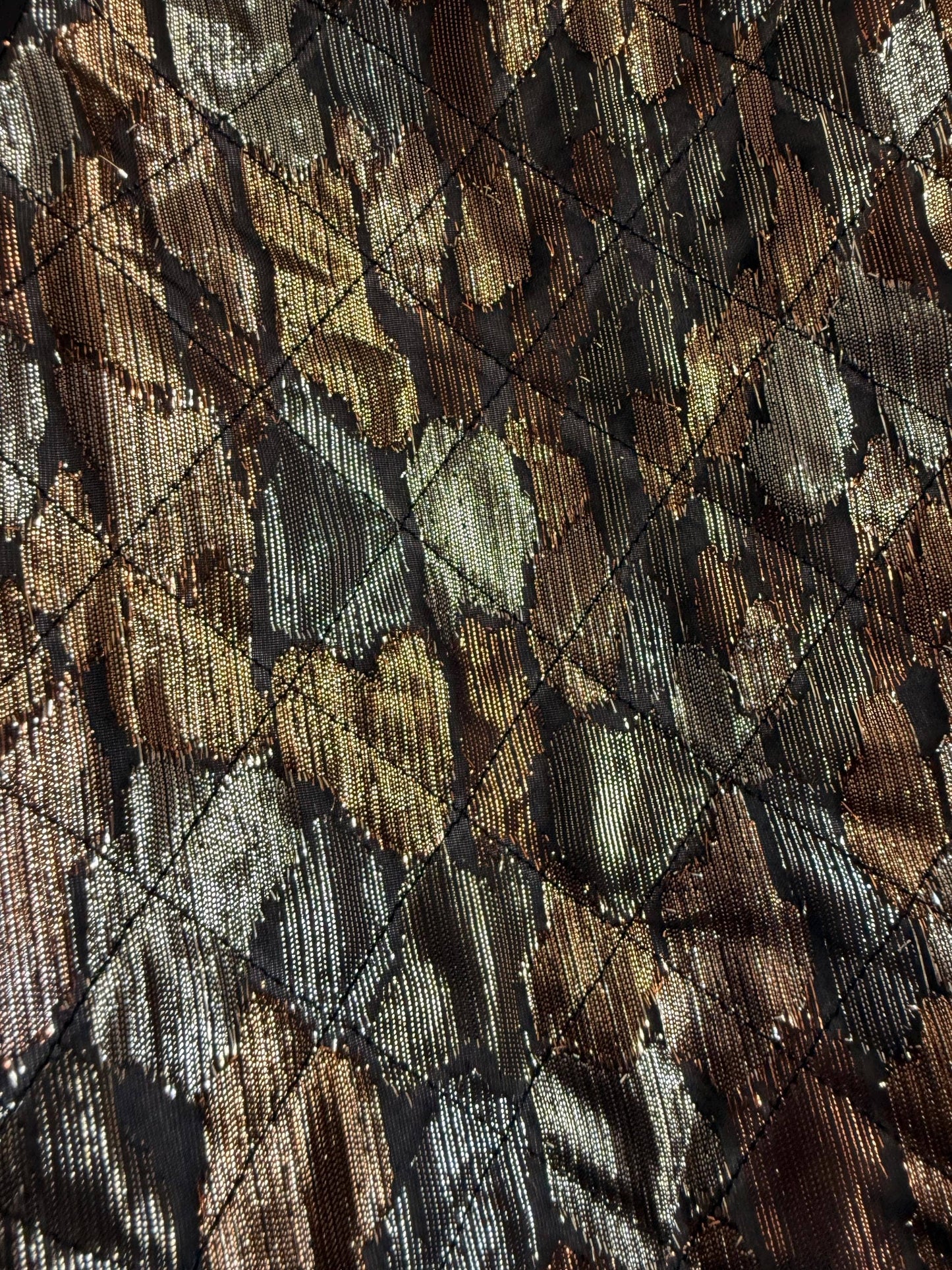Vintage Metallic Brocade Bolero Jacket | Gold & Bronze Evening Jacket | Cropped Occasion Jacket | Cocktail Cover Up | 1980s Eveningwear