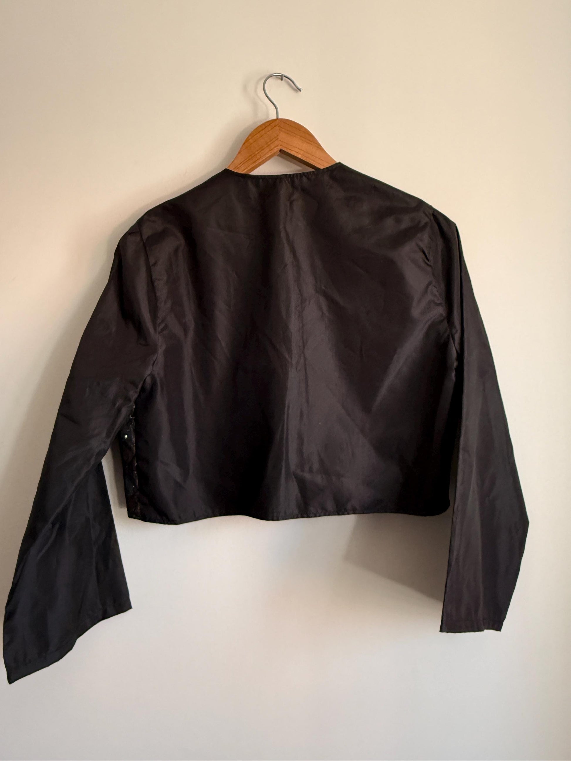 Vintage Metallic Brocade Bolero Jacket | Gold & Bronze Evening Jacket | Cropped Occasion Jacket | Cocktail Cover Up | 1980s Eveningwear