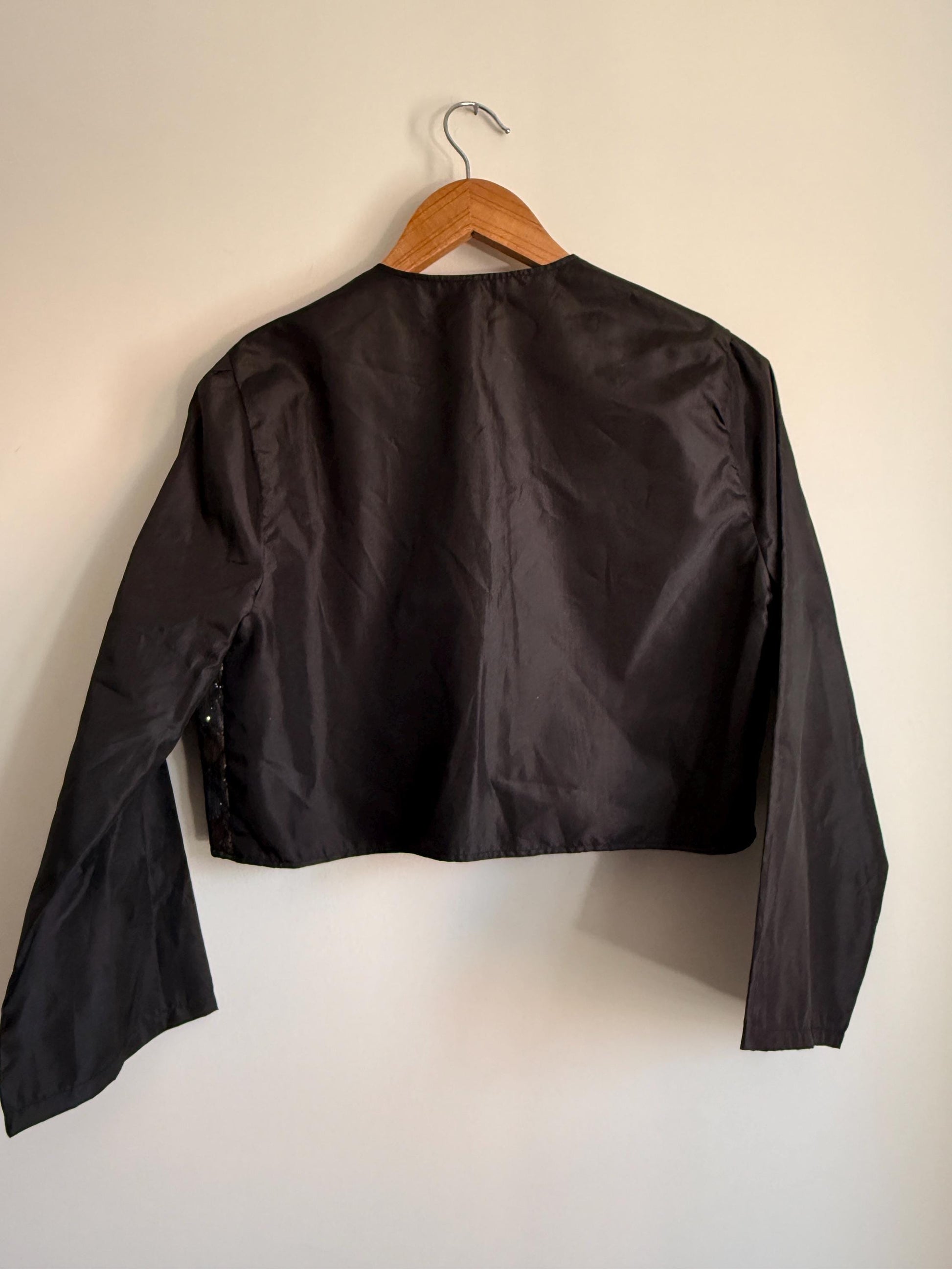 Vintage Metallic Brocade Bolero Jacket | Gold & Bronze Evening Jacket | Cropped Occasion Jacket | Cocktail Cover Up | 1980s Eveningwear