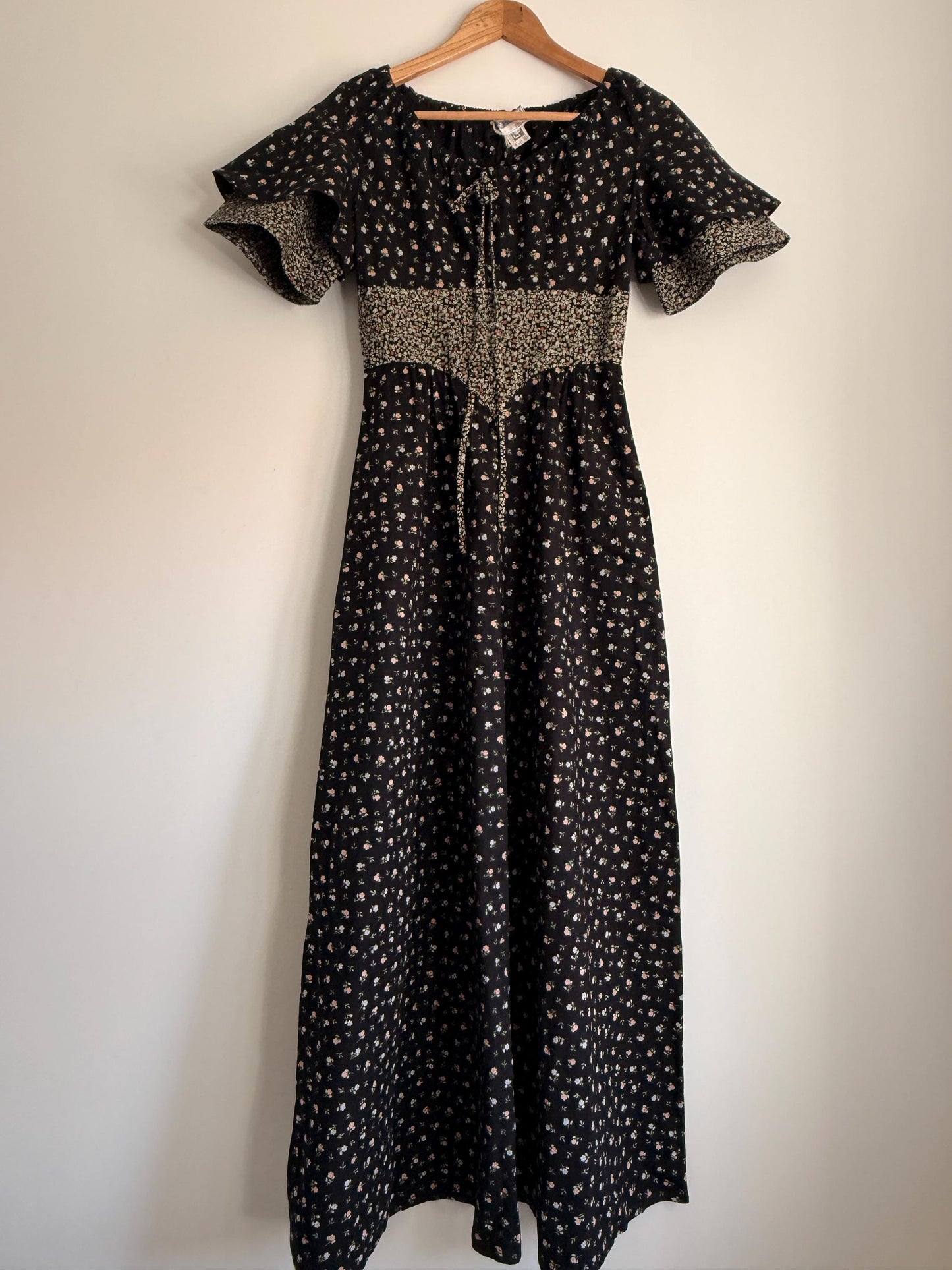 Vintage Mister Ant Prairie Dress | Made in England | 1970s Floral Maxi Dress | Cottagecore Dress | Romantic Boho Dress | British Vintage