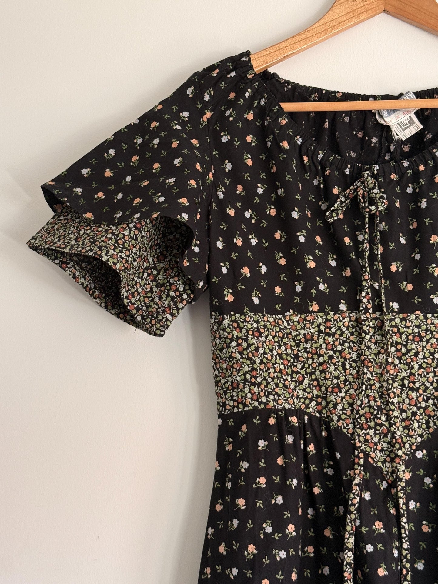 Vintage Mister Ant Prairie Dress | Made in England | 1970s Floral Maxi Dress | Cottagecore Dress | Romantic Boho Dress | British Vintage