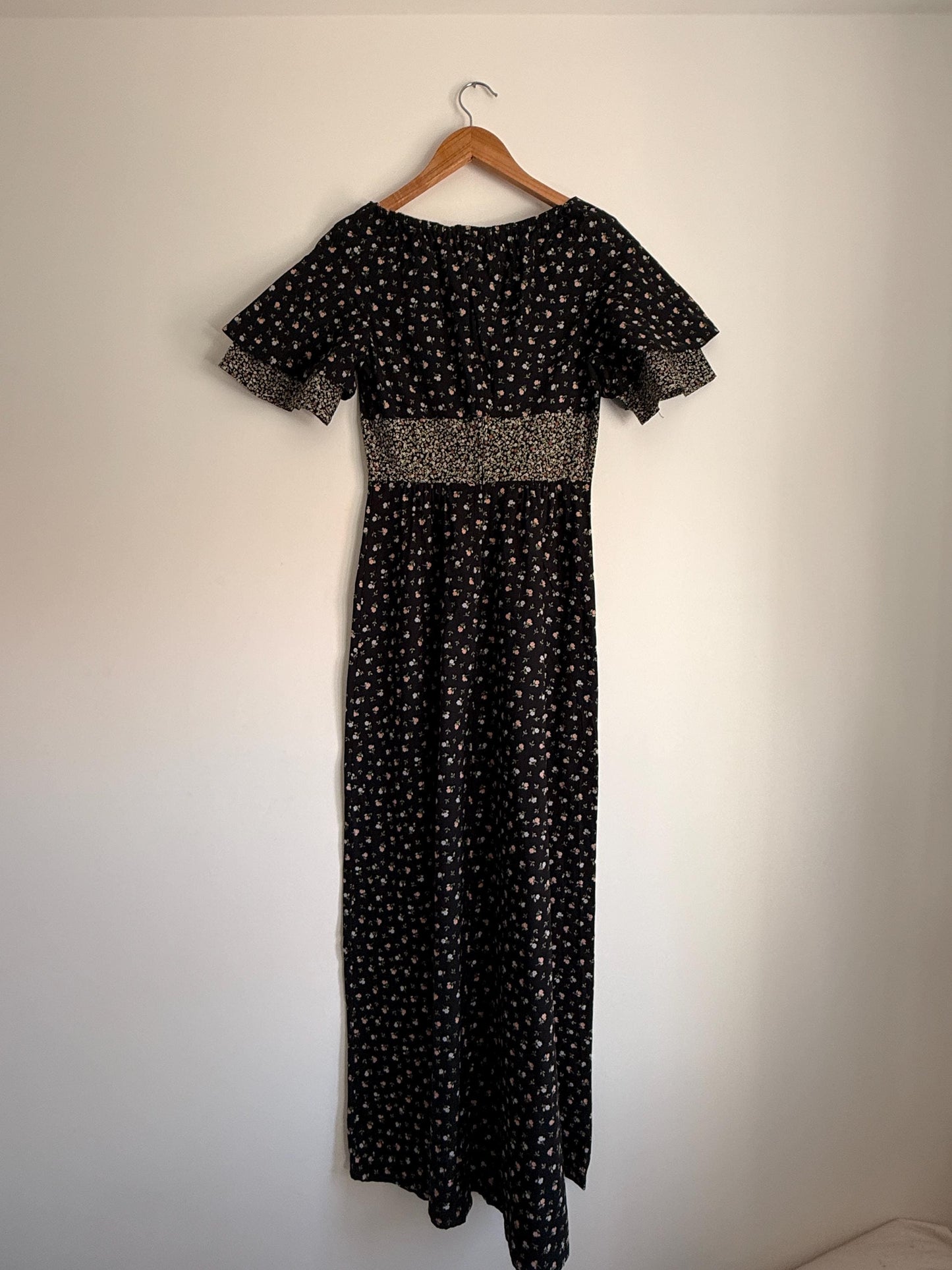 Vintage Mister Ant Prairie Dress | Made in England | 1970s Floral Maxi Dress | Cottagecore Dress | Romantic Boho Dress | British Vintage
