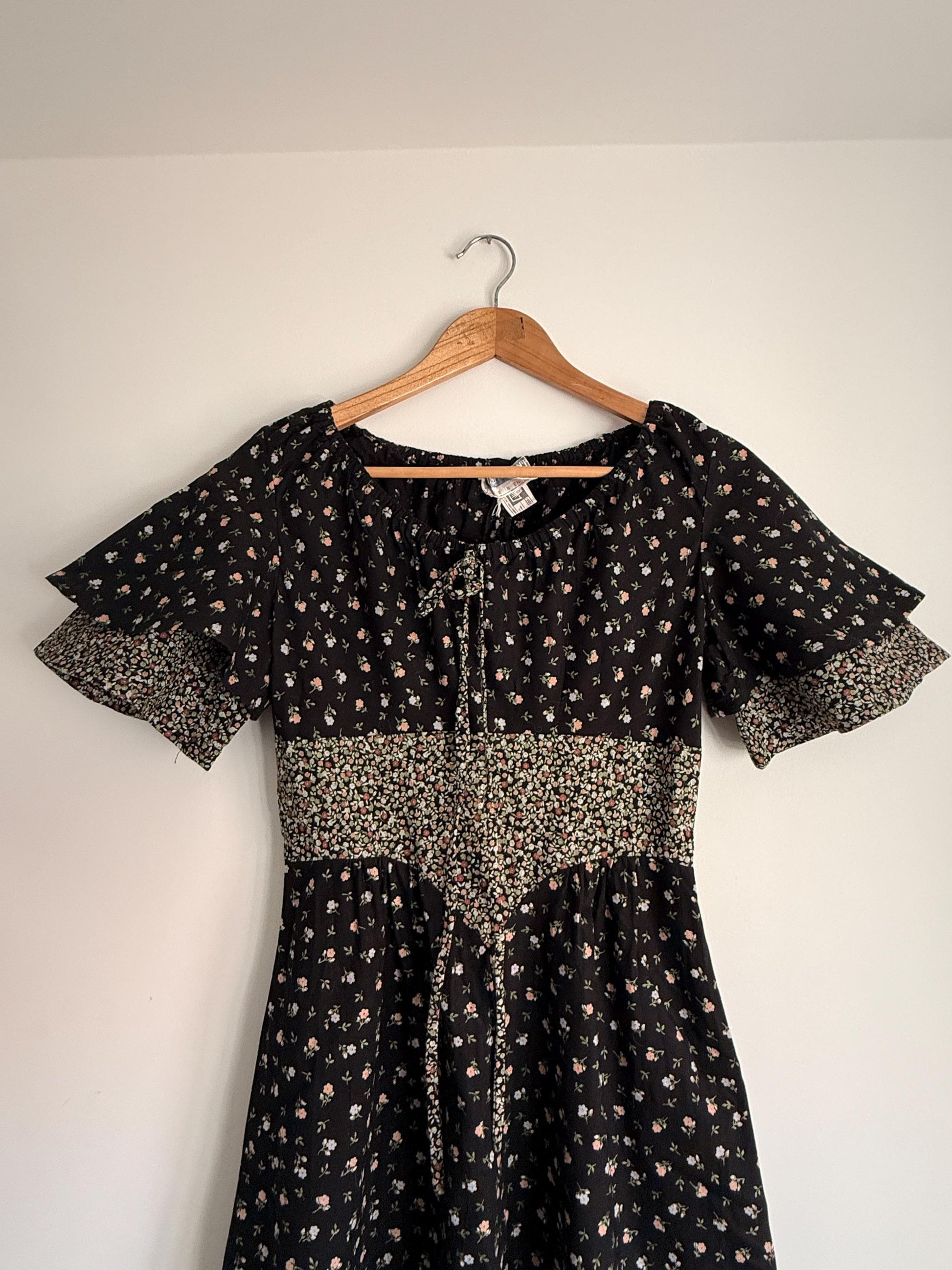 Vintage Mister Ant Prairie Dress | Made in England | 1970s Floral Maxi Dress | Cottagecore Dress | Romantic Boho Dress | British Vintage