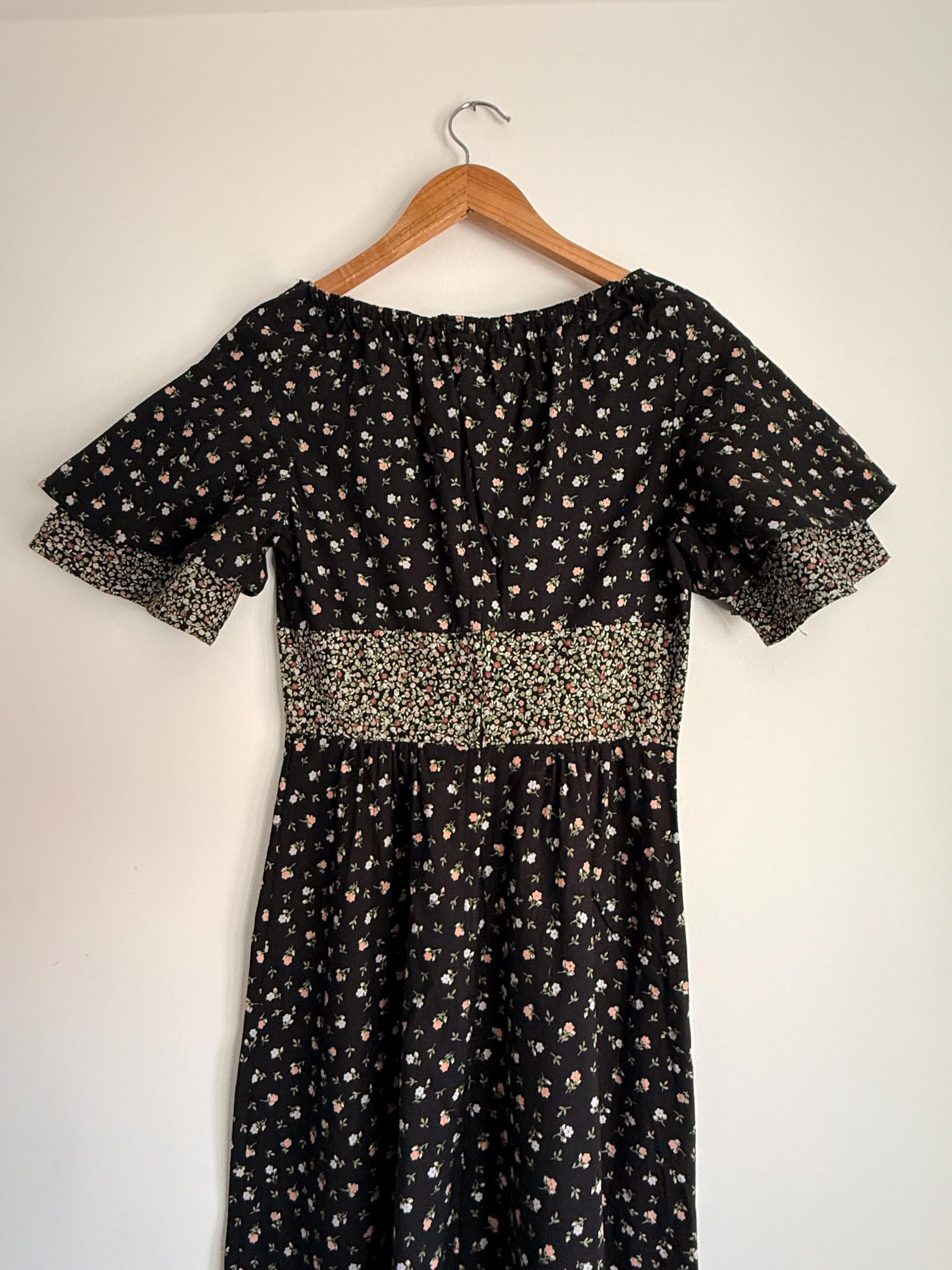 Vintage Mister Ant Prairie Dress | Made in England | 1970s Floral Maxi Dress | Cottagecore Dress | Romantic Boho Dress | British Vintage