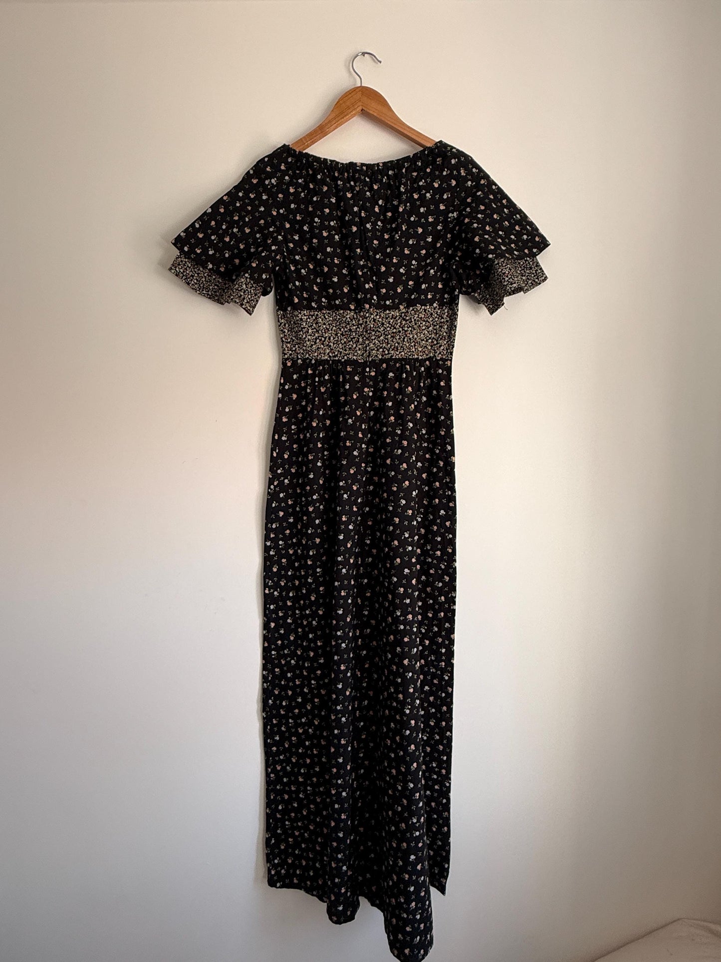 Vintage Mister Ant Prairie Dress | Made in England | 1970s Floral Maxi Dress | Cottagecore Dress | Romantic Boho Dress | British Vintage