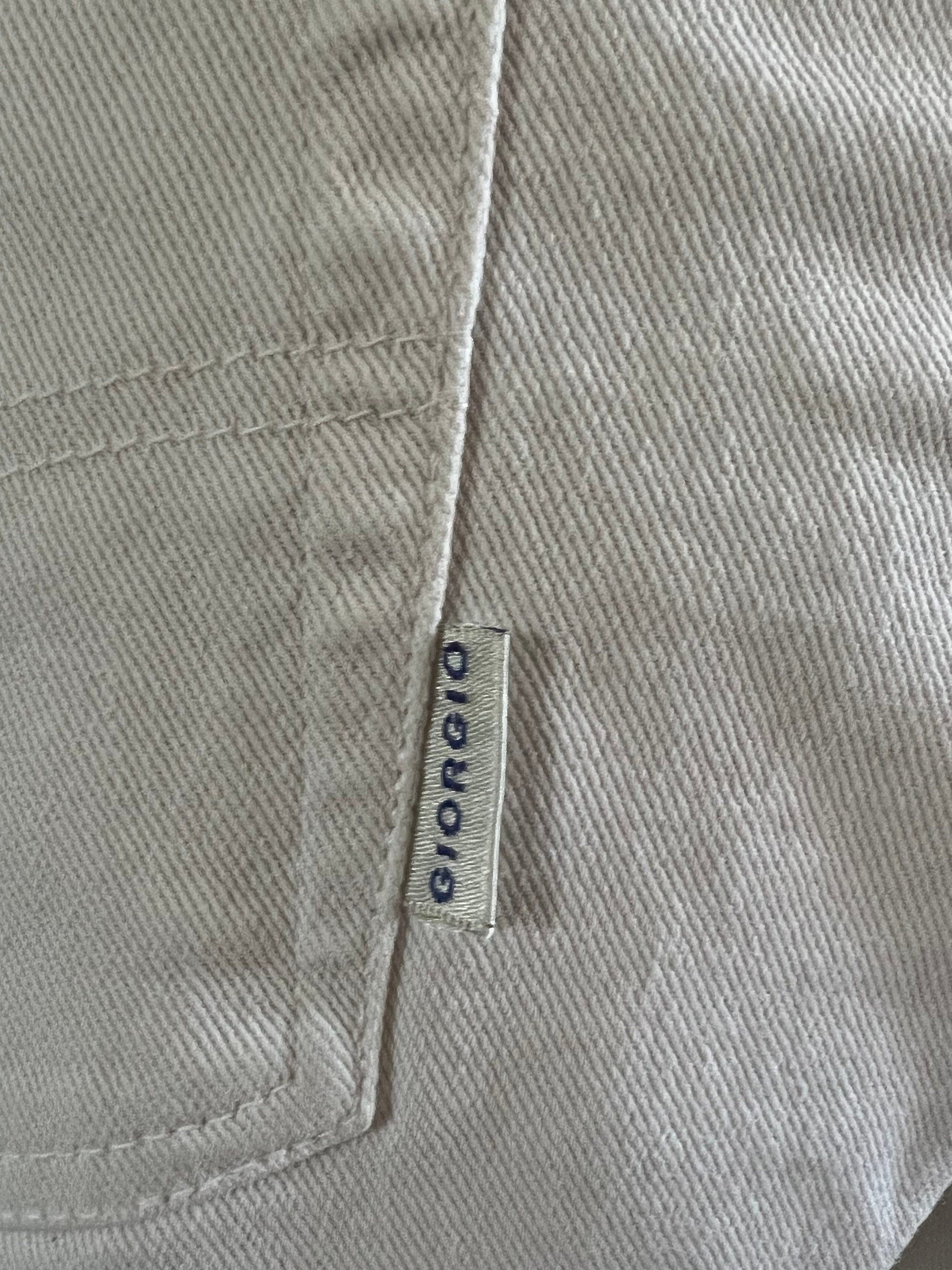 Vintage off White Giorgio 90s Jeans - White Jeans W32” L30” UK12