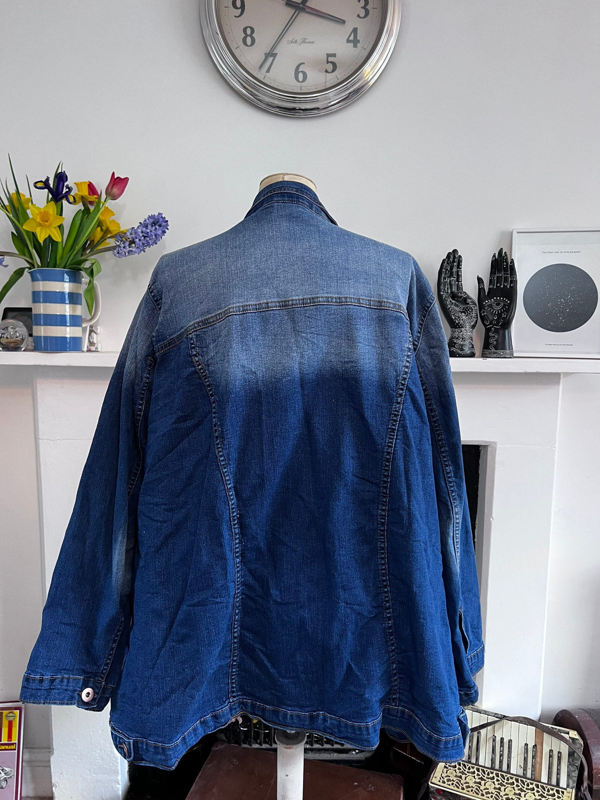 Vintage denim jacket, 80’s 90’s denim jacket, Vintage denim, Jacket Blue Stonewashed Denim, oversized UK22-24, Vintage Denim Jacket, vintag