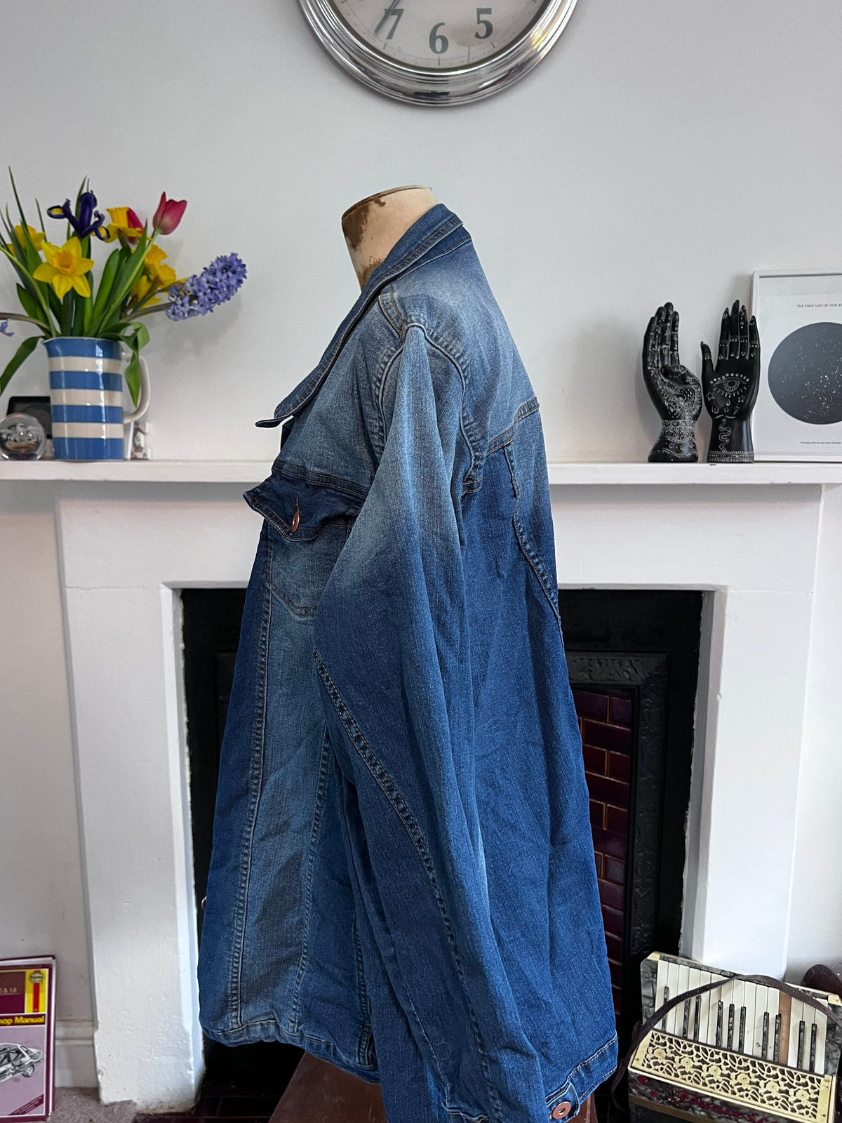 Vintage denim jacket, 80’s 90’s denim jacket, Vintage denim, Jacket Blue Stonewashed Denim, oversized UK22-24, Vintage Denim Jacket, vintag