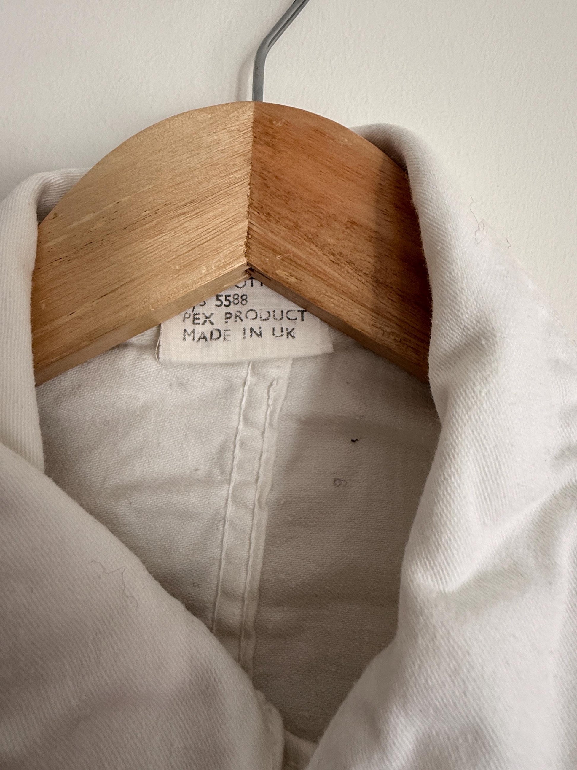 Vintage Pexwear White Cotton Boiler Suit | Royal Warrant British Workwear Overalls