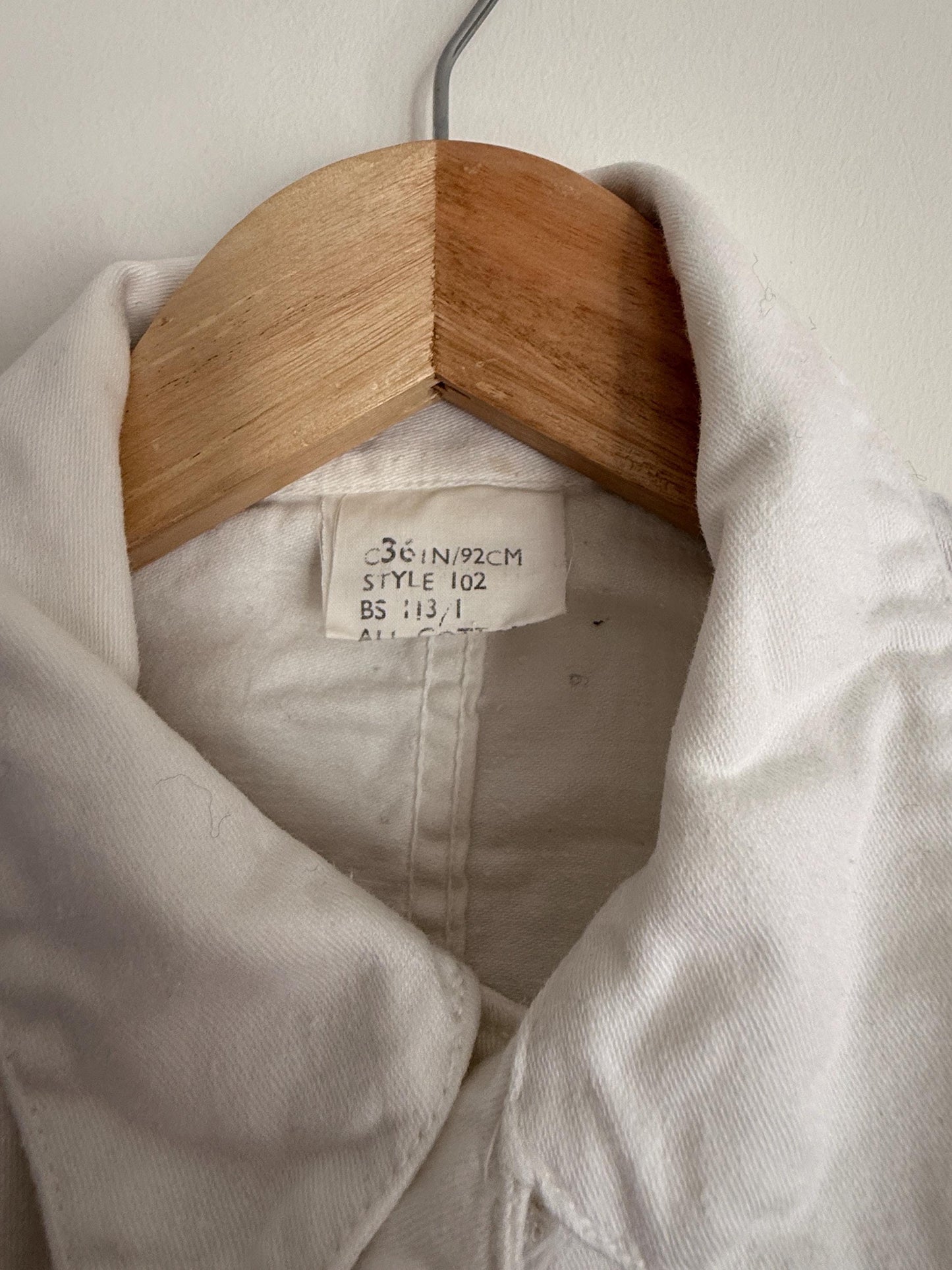 Vintage Pexwear White Cotton Boiler Suit | Royal Warrant British Workwear Overalls