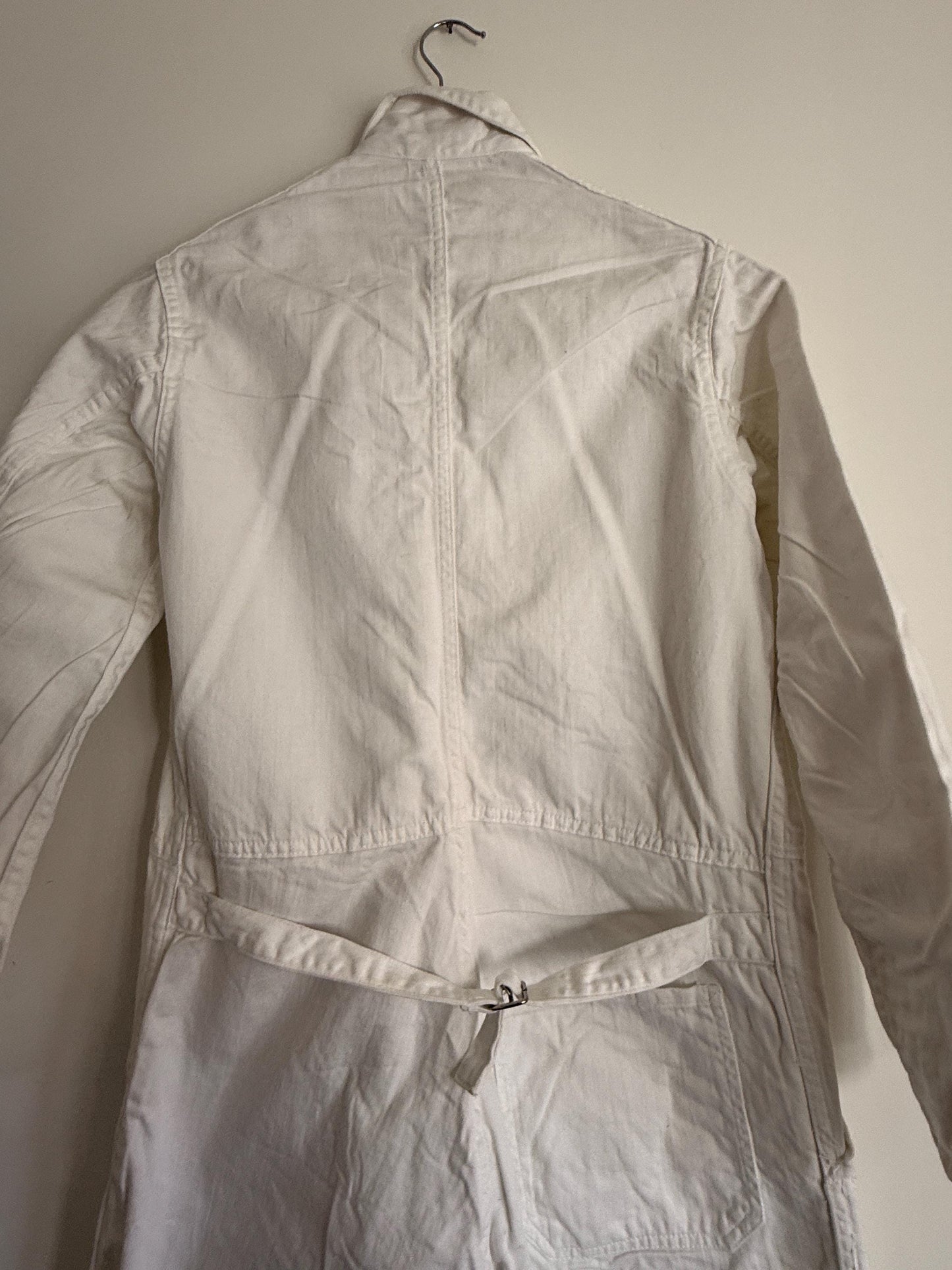 Vintage Pexwear White Cotton Boiler Suit | Royal Warrant British Workwear Overalls