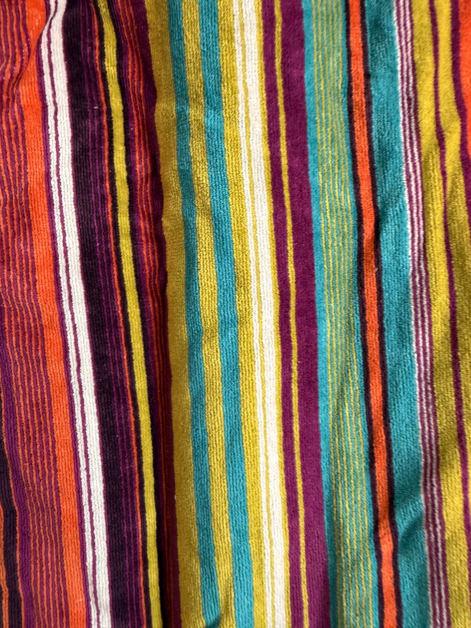 Vintage Rainbow Stripe Hooded Festival Top | Boho Hippie Cotton Hoodie | Nepal Festival Top | Ethnic Stripe Tunic | Festival Clothing