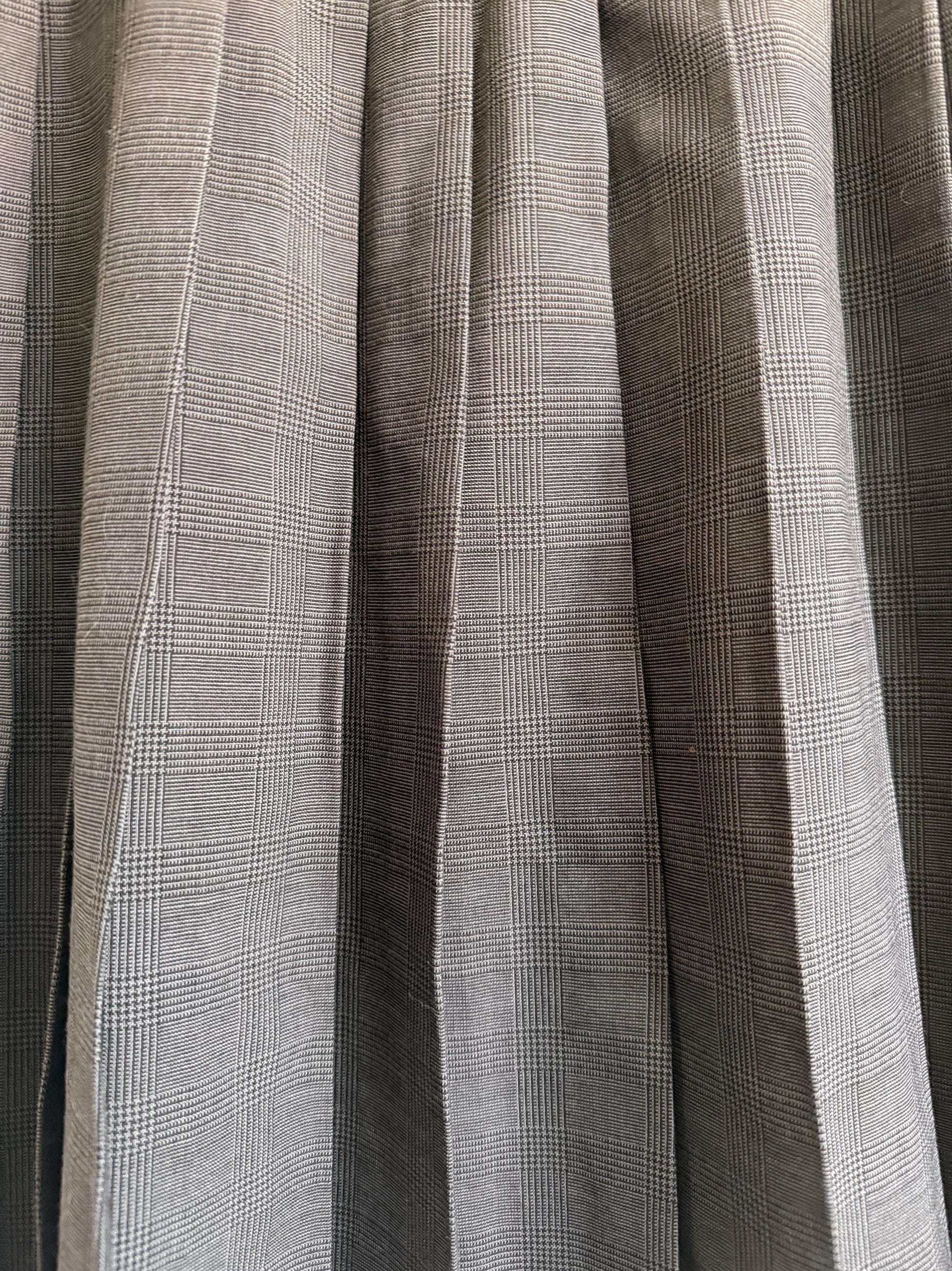 Vintage Ringel Prince of Wales Check Pleated Midi Skirt | Heritage Tailored | UK 10-12