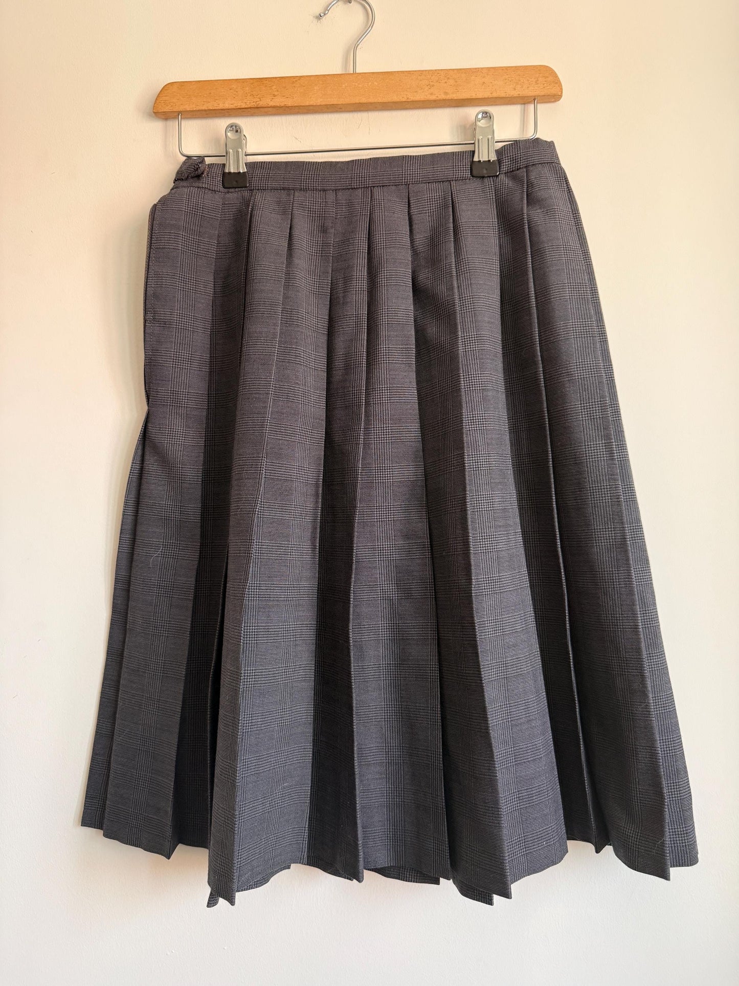 Vintage Ringel Prince of Wales Check Pleated Midi Skirt | Heritage Tailored | UK 10-12