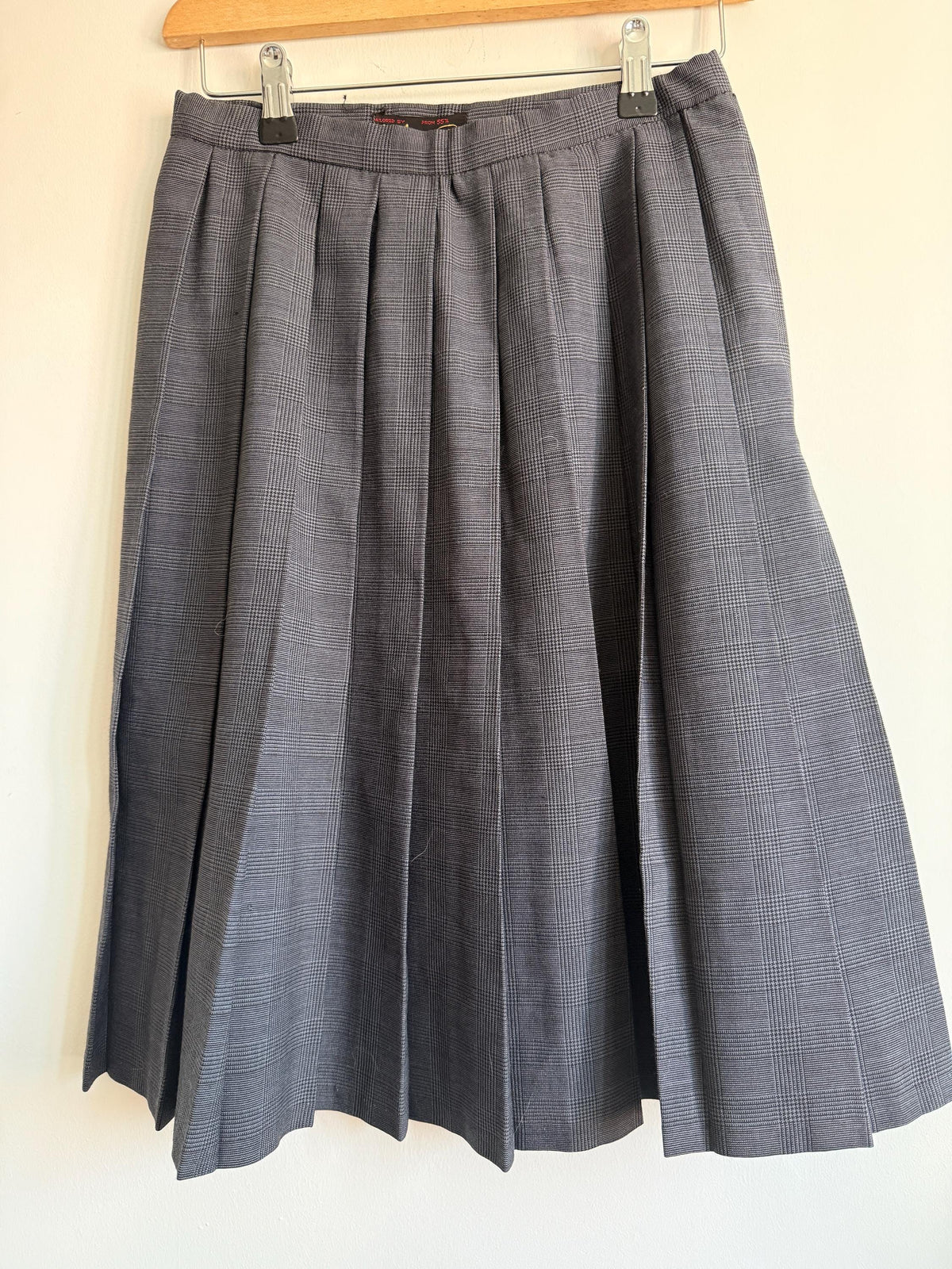 Vintage Ringel Prince of Wales Check Pleated Midi Skirt | Heritage Tailored | UK 10-12