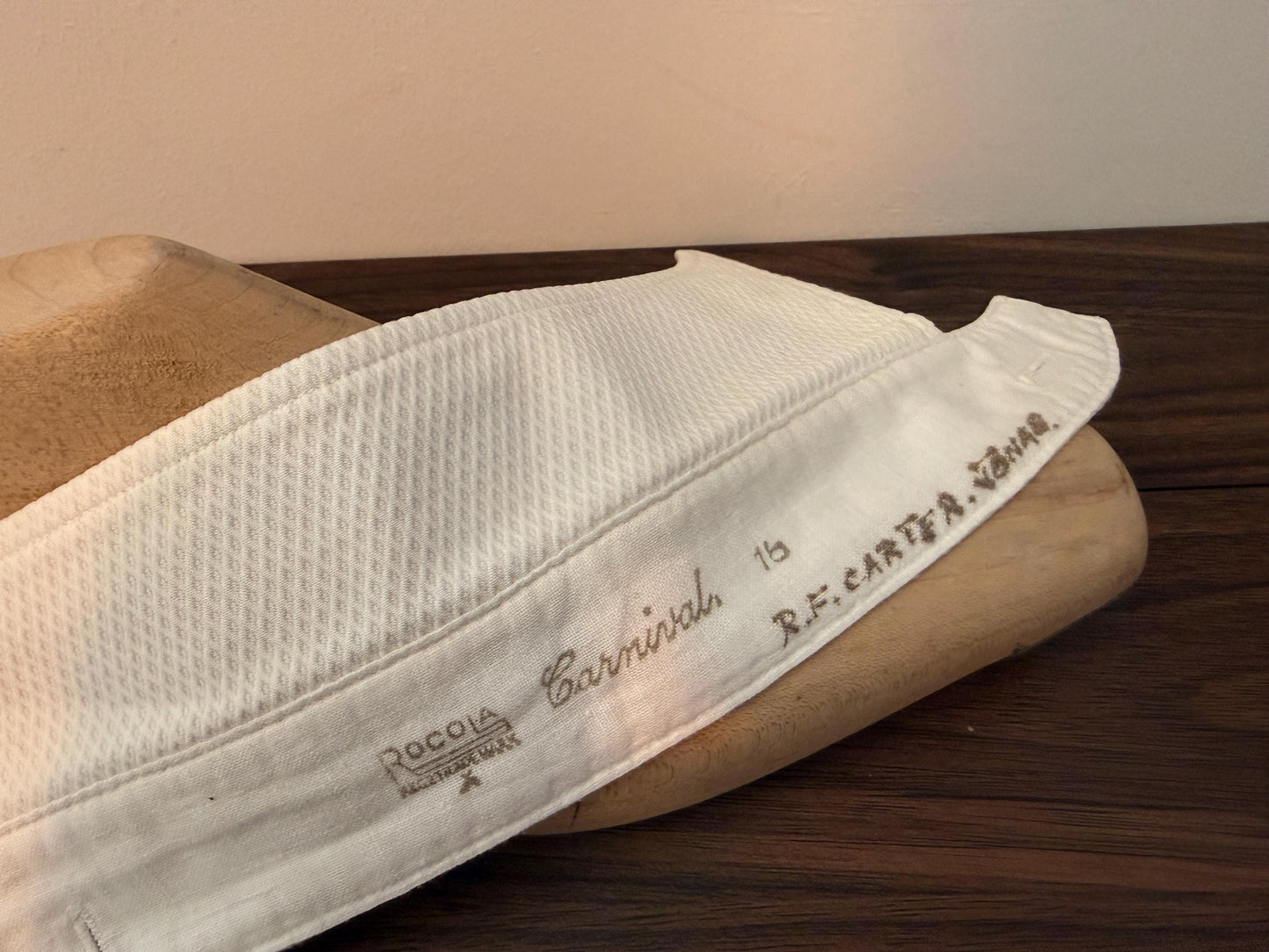 Vintage Rocola Detachable Marcella Collar Size 15 White Stiff Dress Shirt Collar Edwardian Style