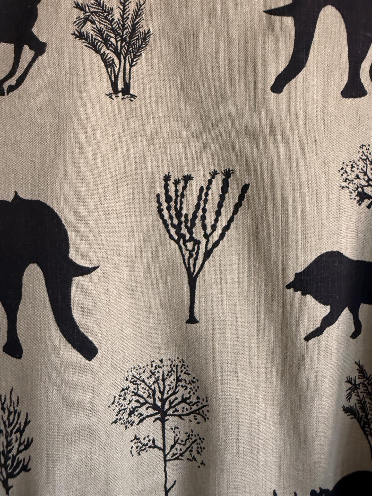 Vintage Safari Animal Print Waistcoat | Elephant Giraffe Rhino Lion Vest | Novelty Vintage Waistcoat | Safari Clothing | UK 12