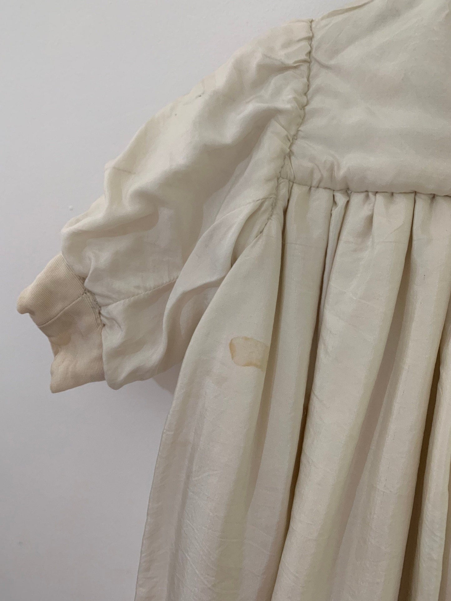 Antique Silk Christening Gown and cape, 19th Century Christening Gown, Heirloom Christening Gown, Antique Christening Cape Silk Exceptional