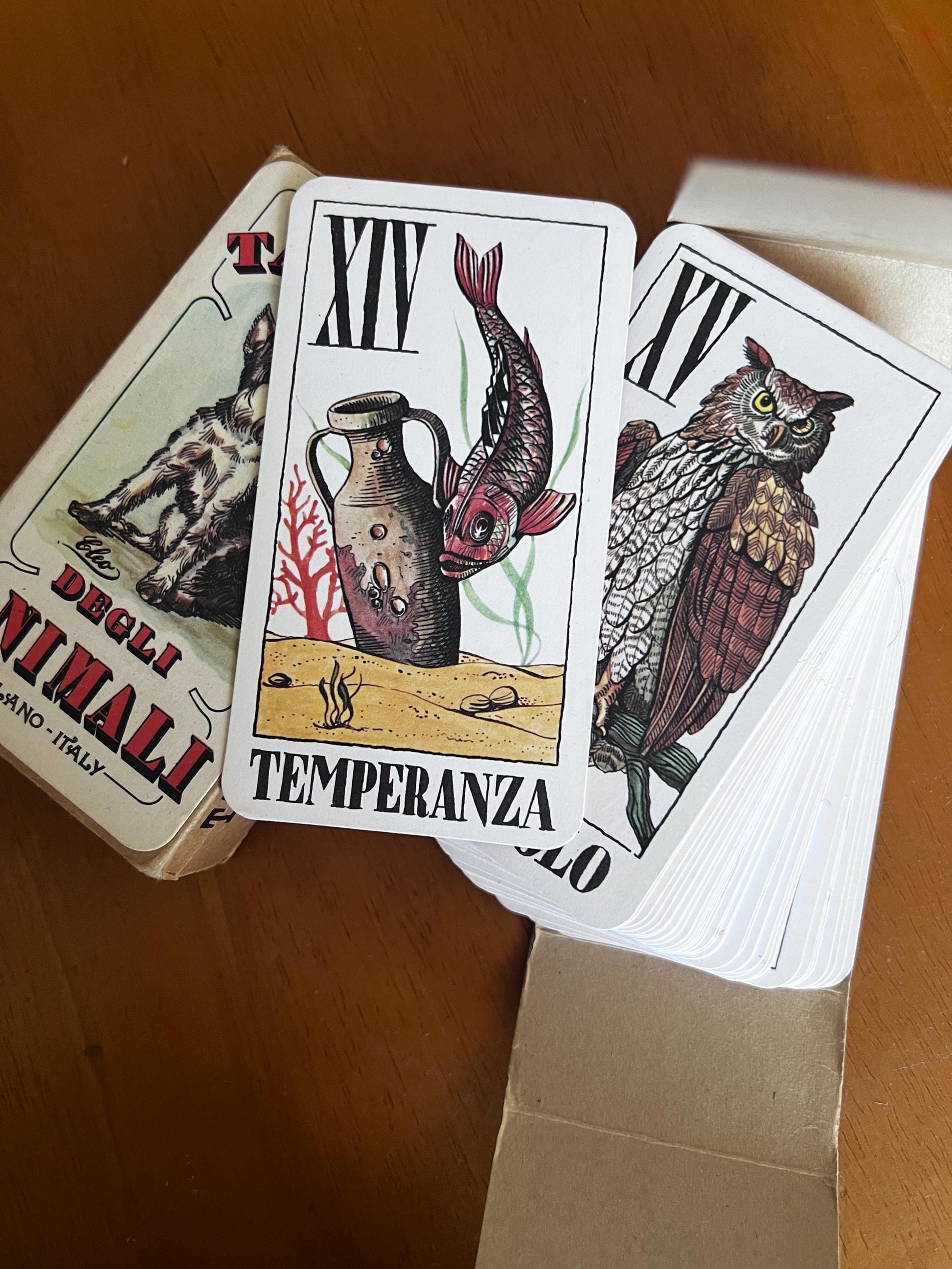 The Tarot Of Animals – Il Meneghello 1979 – Osvaldo Menegazzi – Ed. Lim. - Vintage rare The Tarocco degli Animali