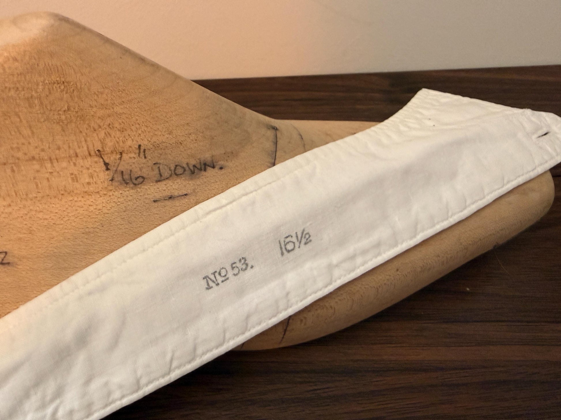 Vintage Welch Margetson Detachable unstiffened Collar No.53 Size 16 1/2 inch | White Cotton Formal Shirt Collar