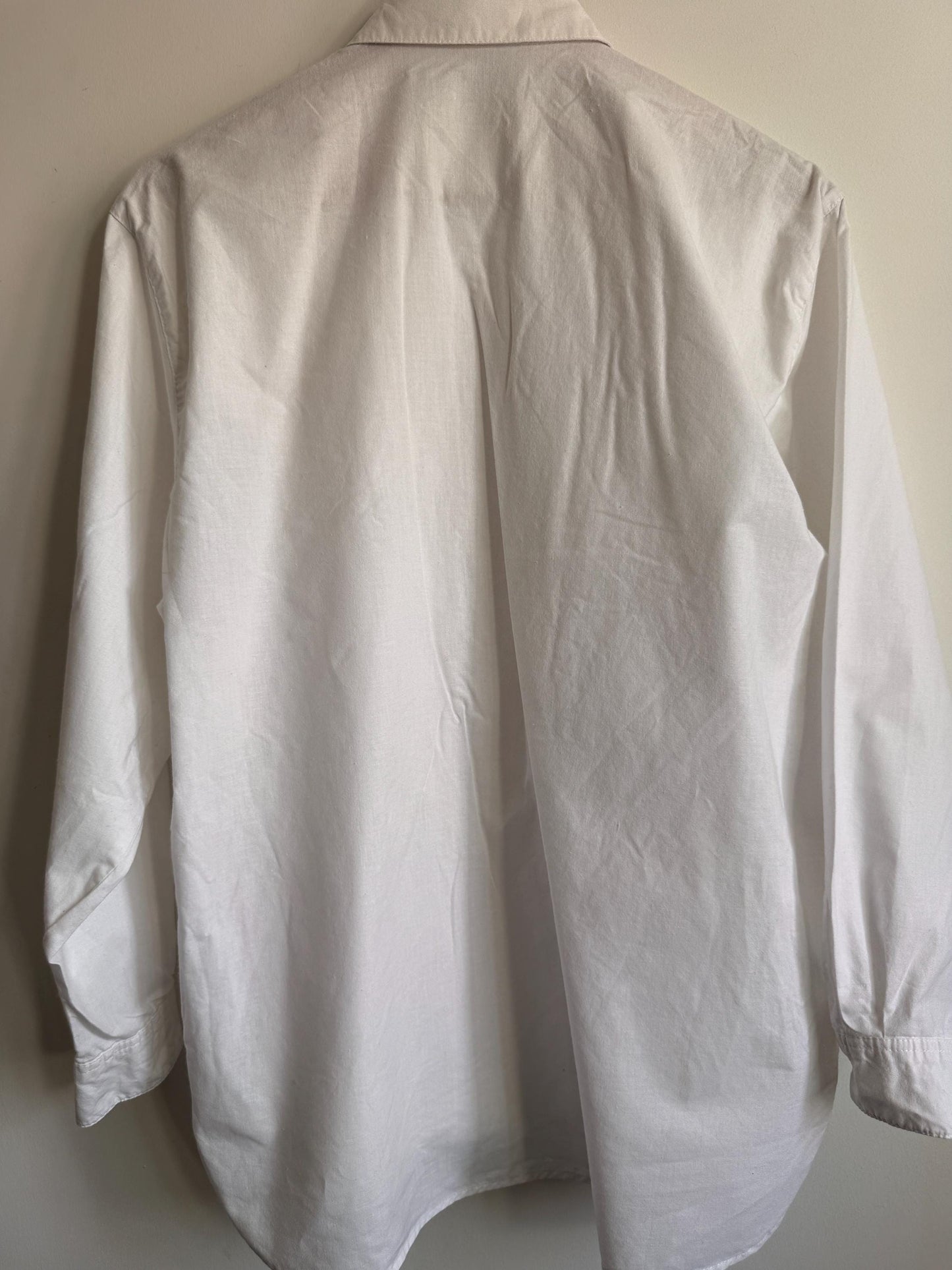 Vintage White Cotton Ruffle Lace Blouse | Romantic Victorian Cottagecore Shirt