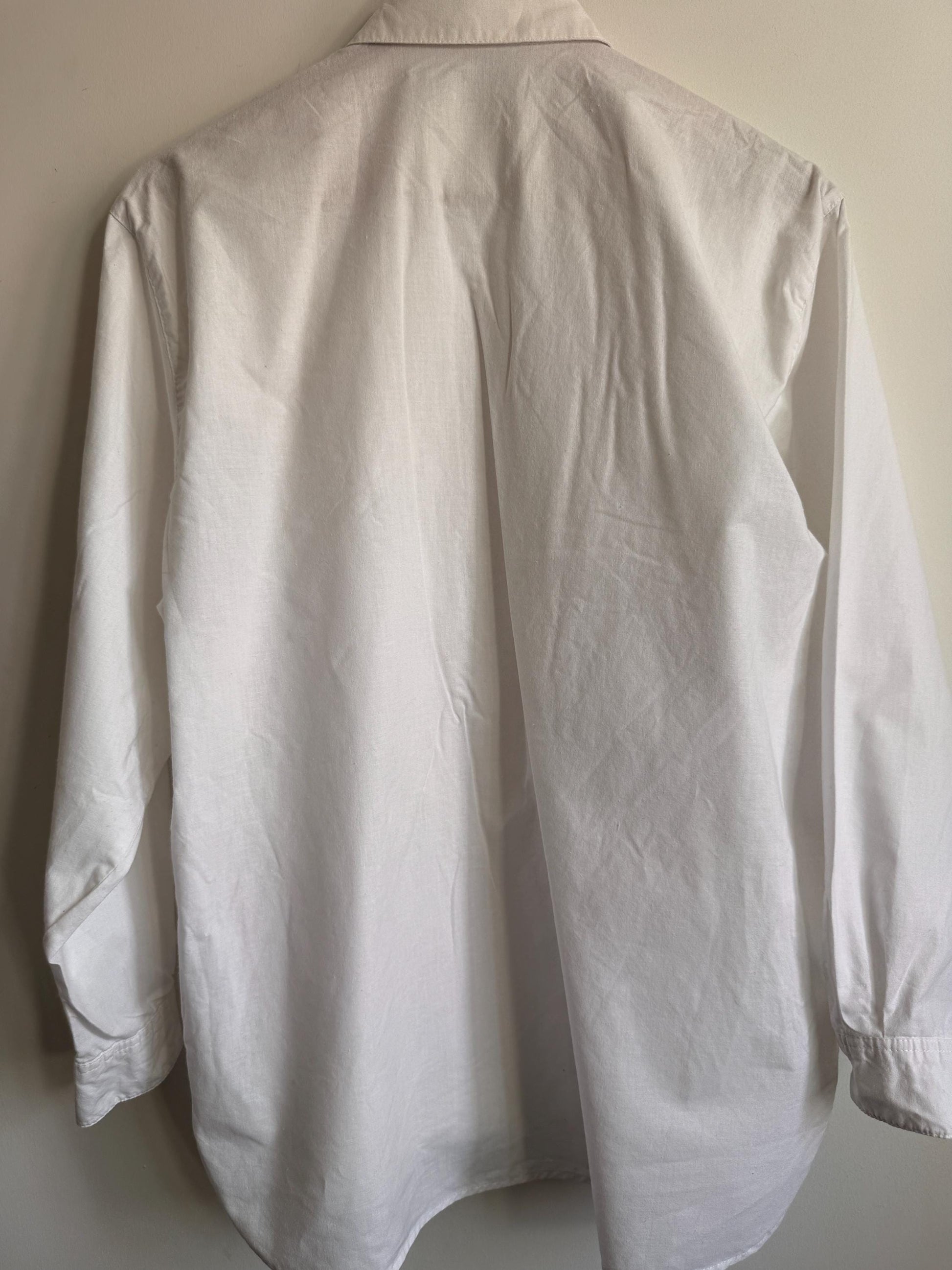 Vintage White Cotton Ruffle Lace Blouse | Romantic Victorian Cottagecore Shirt