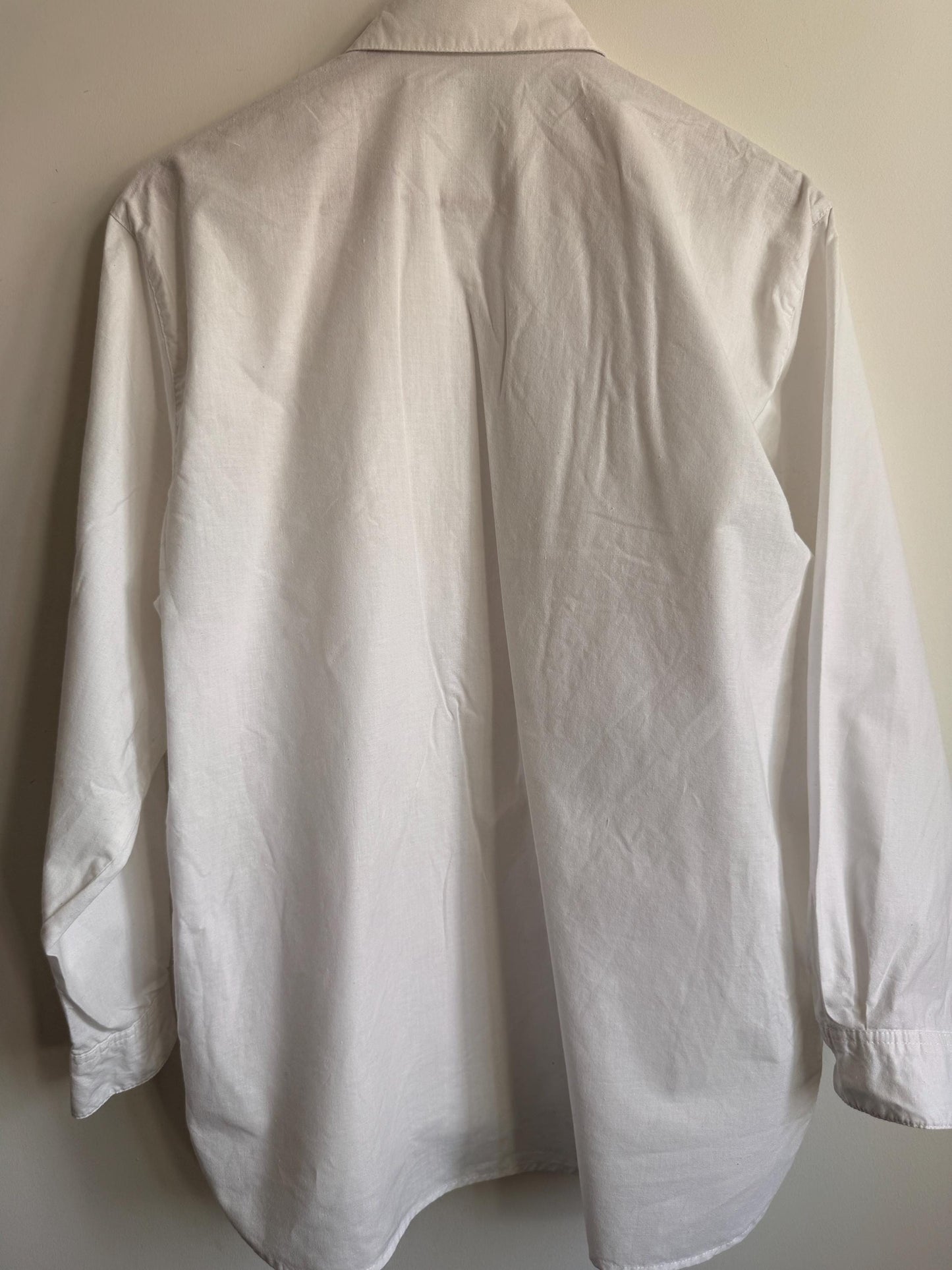 Vintage White Cotton Ruffle Lace Blouse | Romantic Victorian Cottagecore Shirt