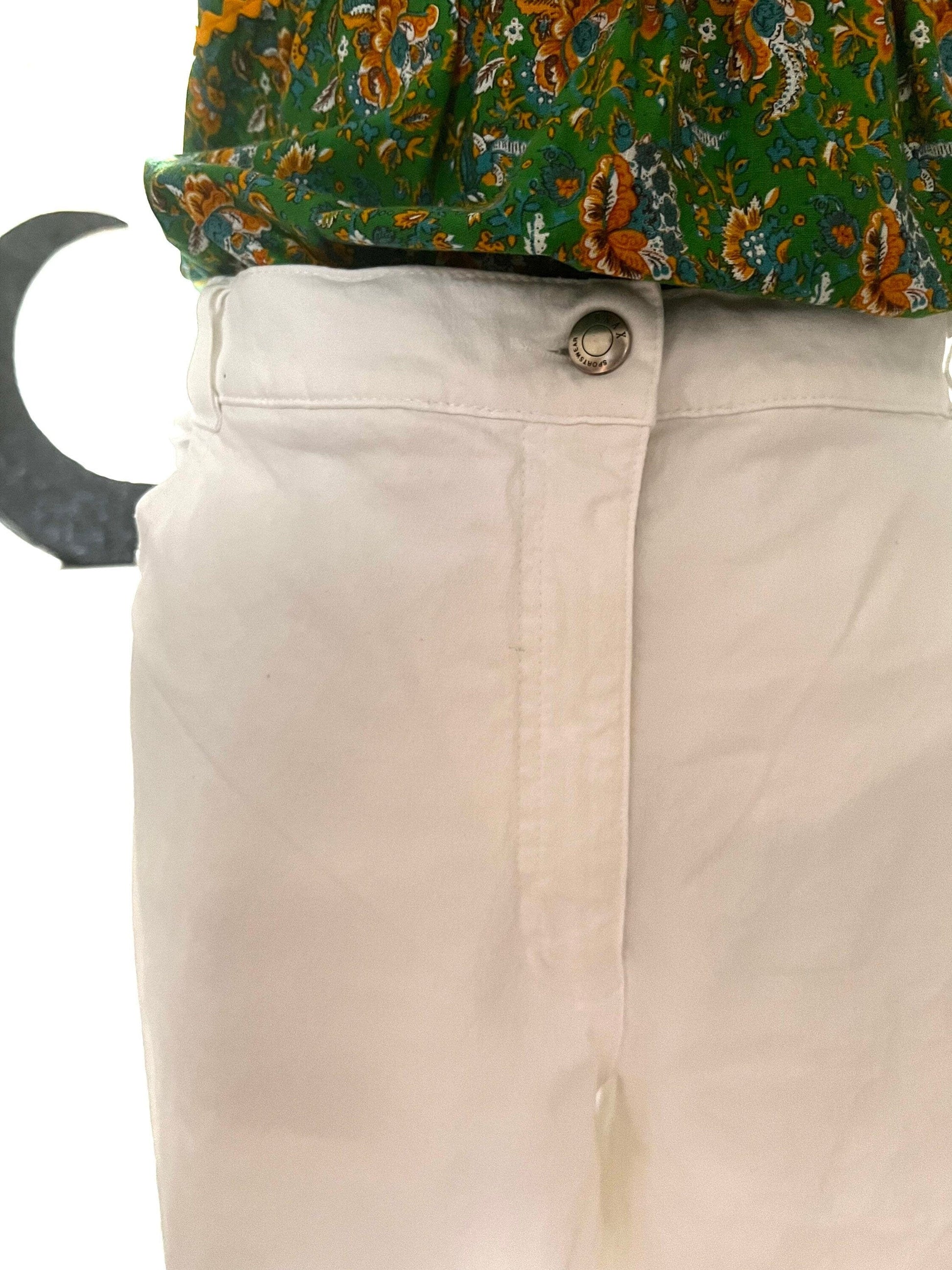 Vintage White Jeans - Brax Magic Stretch White Jeans W36” L29” UK 16