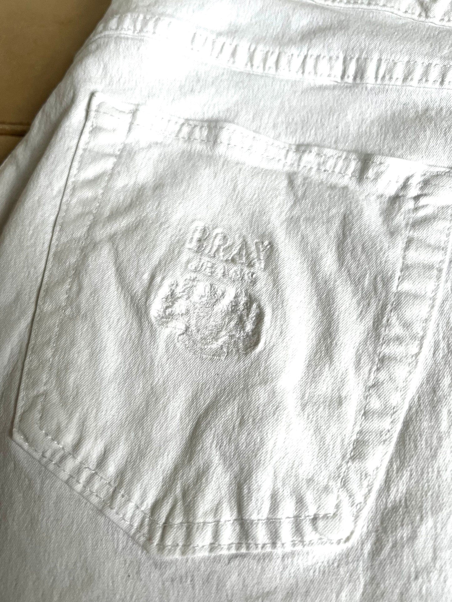Vintage White Jeans - Brax Magic Stretch White Jeans W36” L29” UK 16