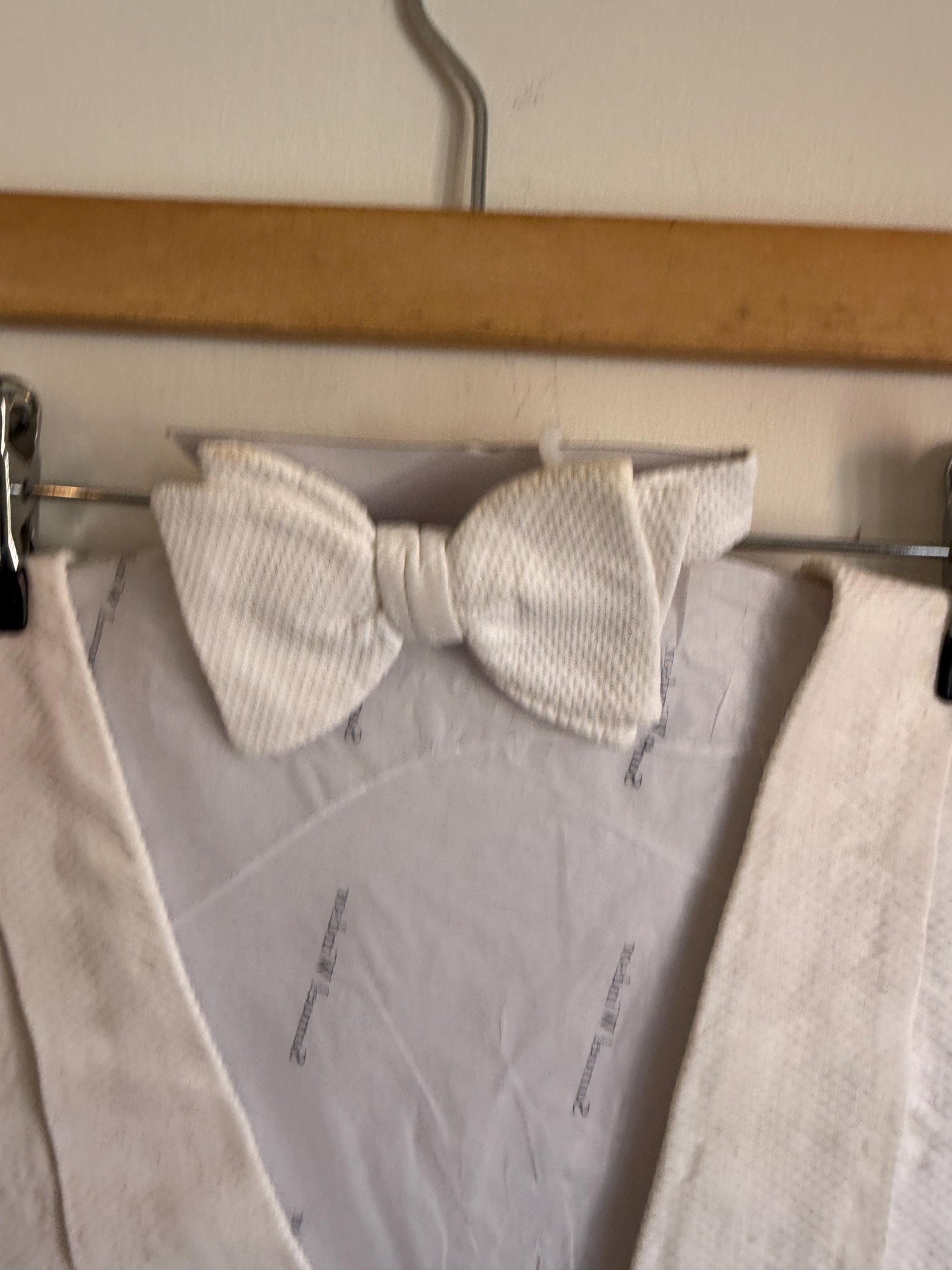 Vintage White Marcella Evening Dress Waistcoat & Bow Tie, Mens White Tie Pique Formalwear Set, Restoration