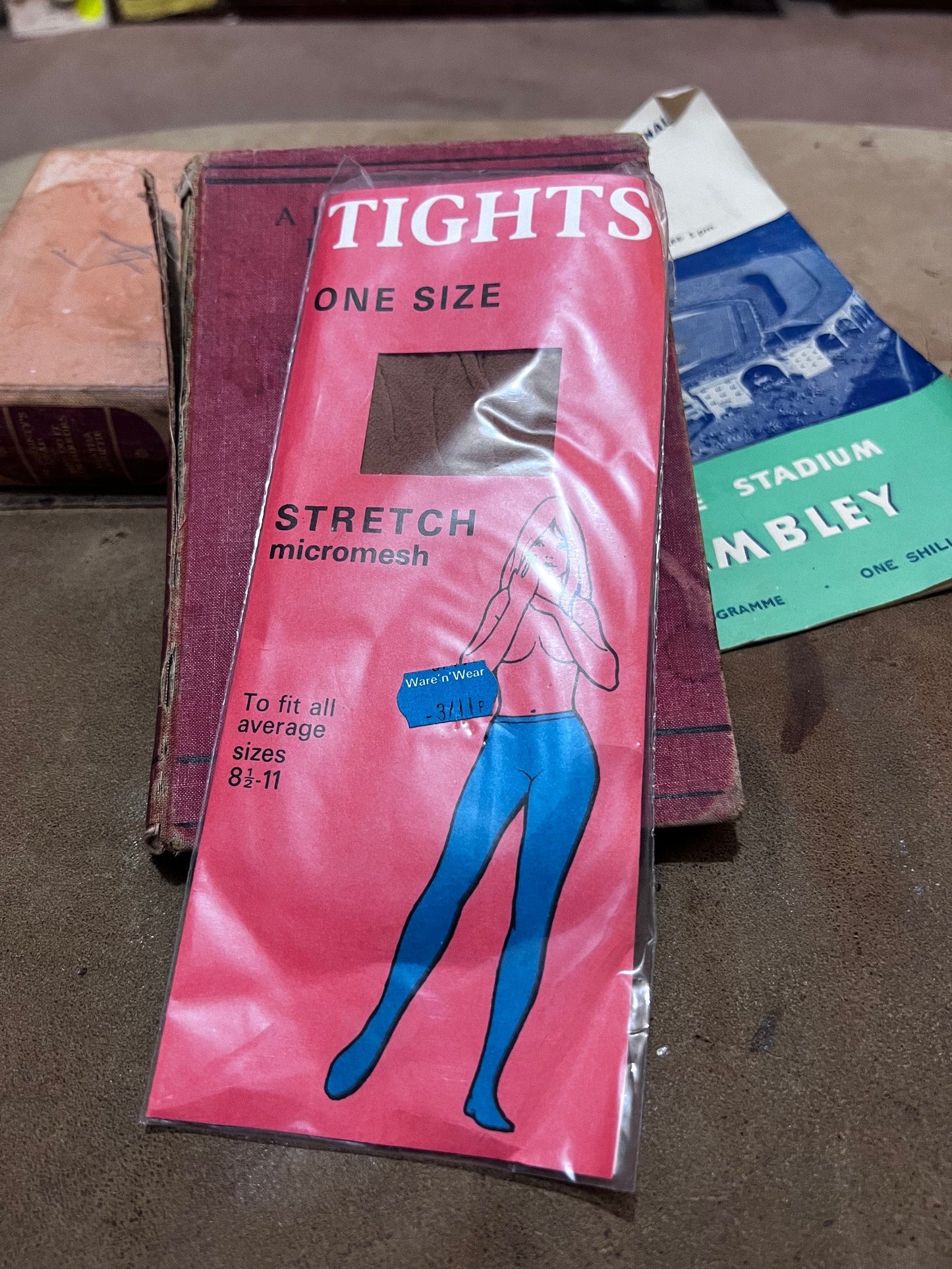 Vintage Womens Dark Tan Tights Deadstock Tights Black and Brown Retro 60s 70s 1960s 1970s New in Packaging, vintage tights, vintage