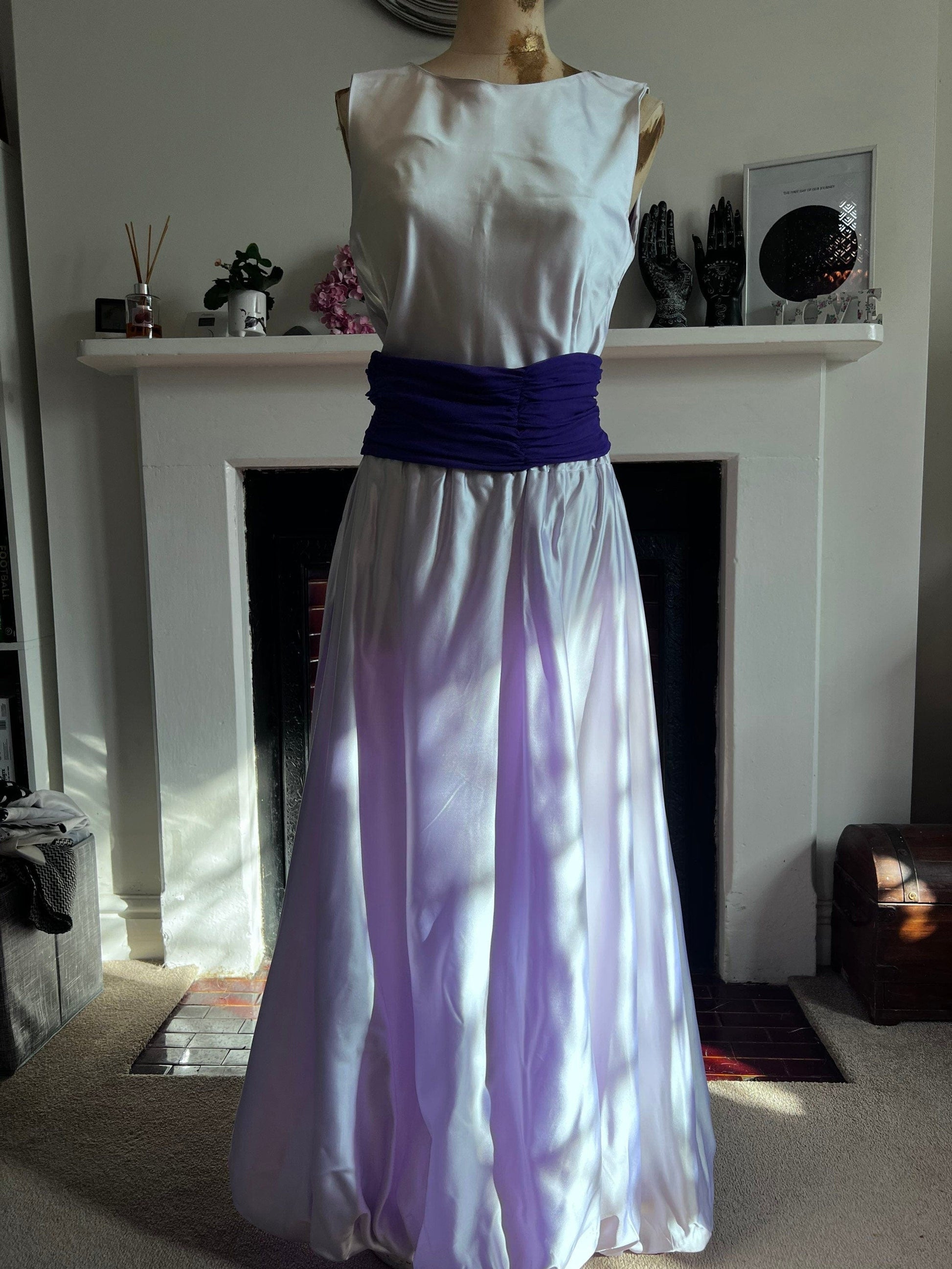 Vintage Prom Lilac Whistles Two Piece Puffball Maxi Skirt and