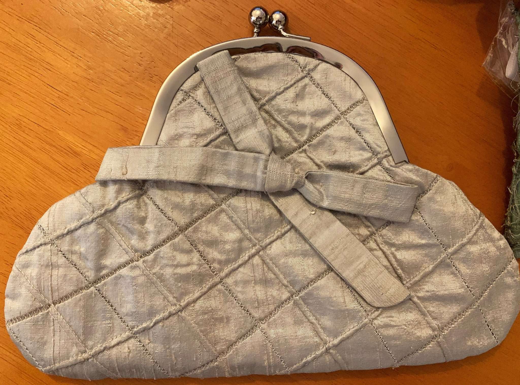 vintage inspired handbag Frame bag Purse Bronze Quirky silver purse clutch
