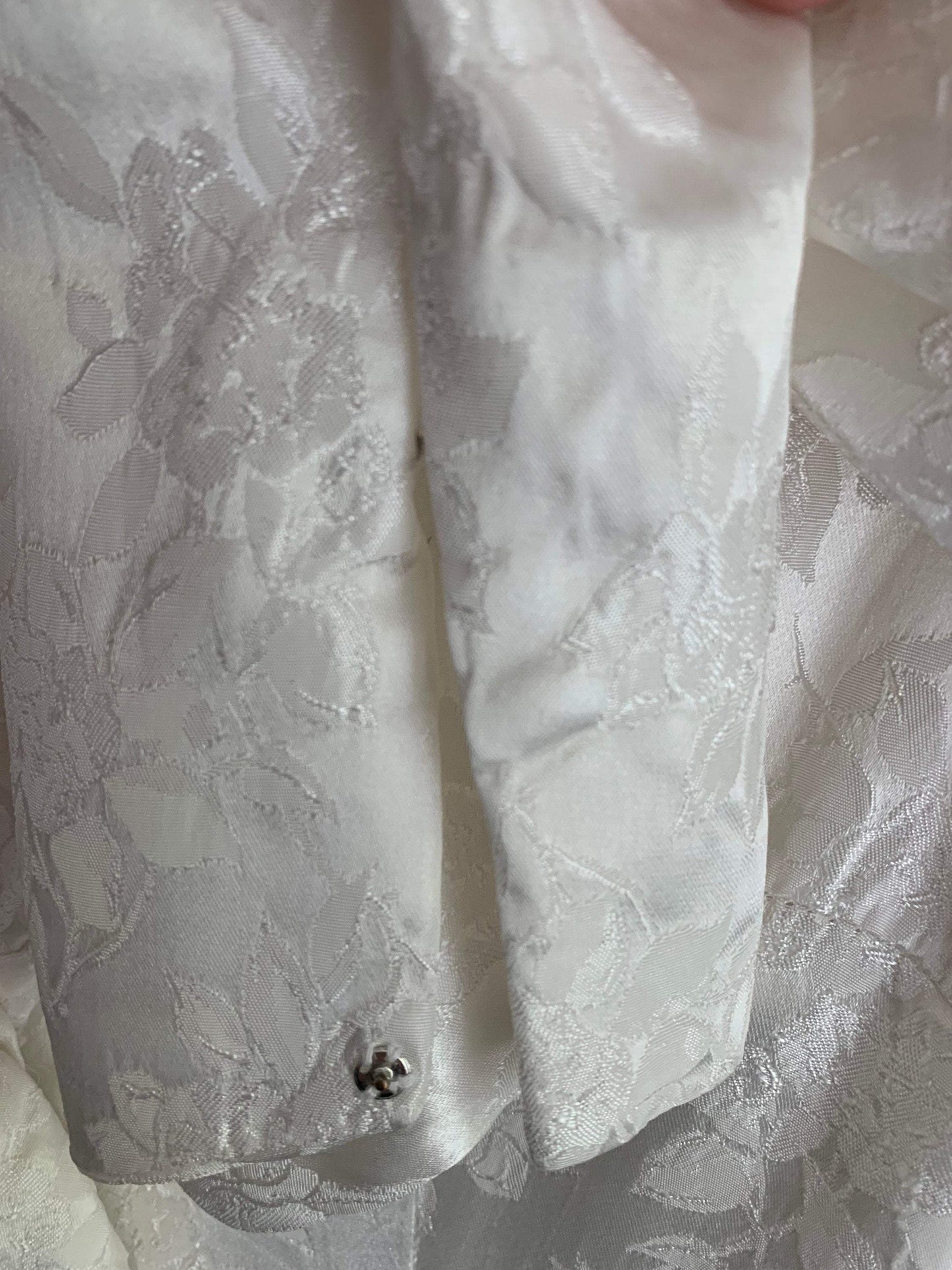 1950s Vintage Wedding Dress Pretty Vintage - Hand Curated Vintage Clothing 1950s Vintage Wedding Dress 1950s 50s Handmade Ivory with lovely floral full skirt