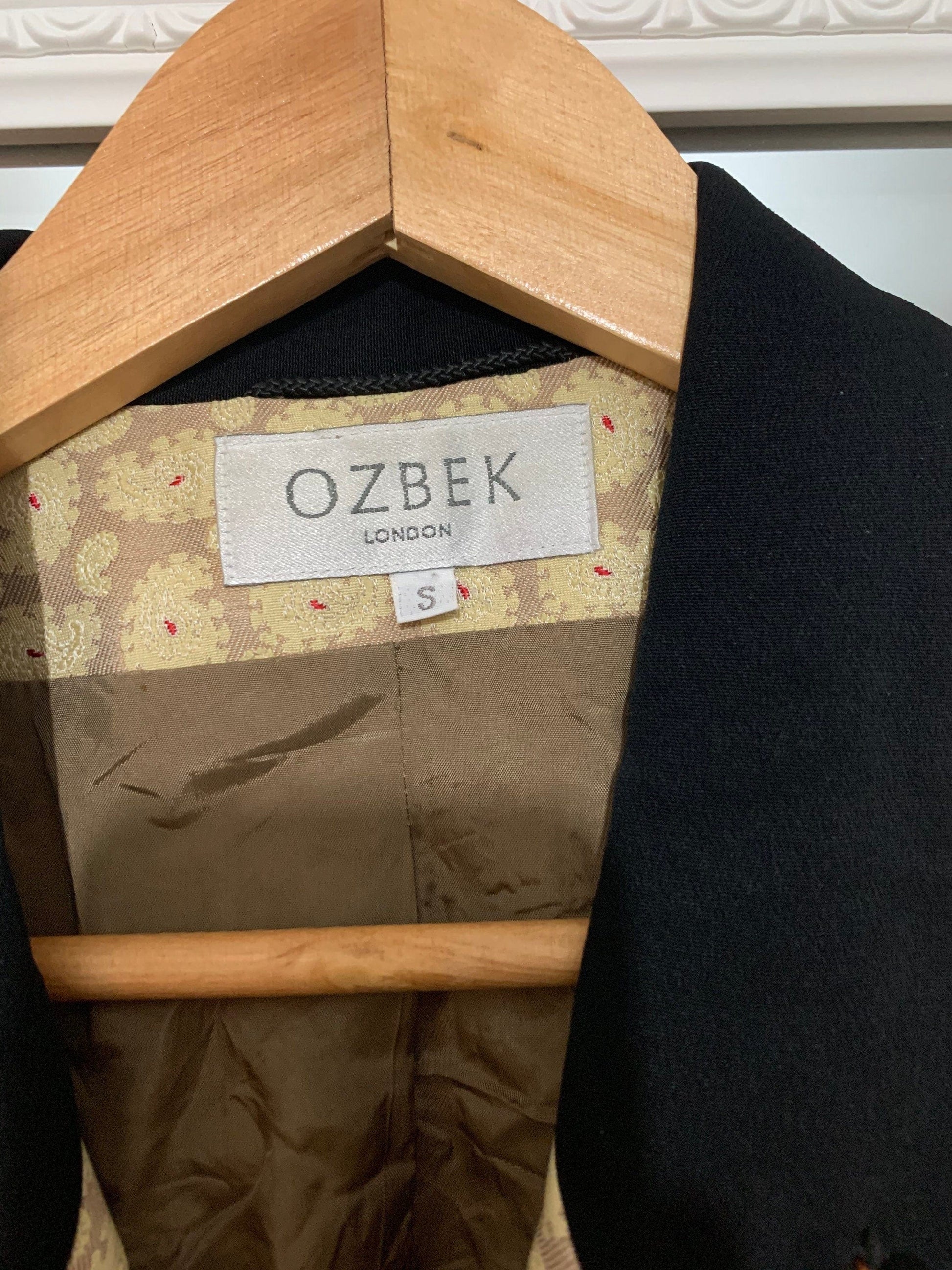 Rifat Ozbek Vintage Blazer late 1980’s early 1990s Tailored Paisley Blazer Jacket