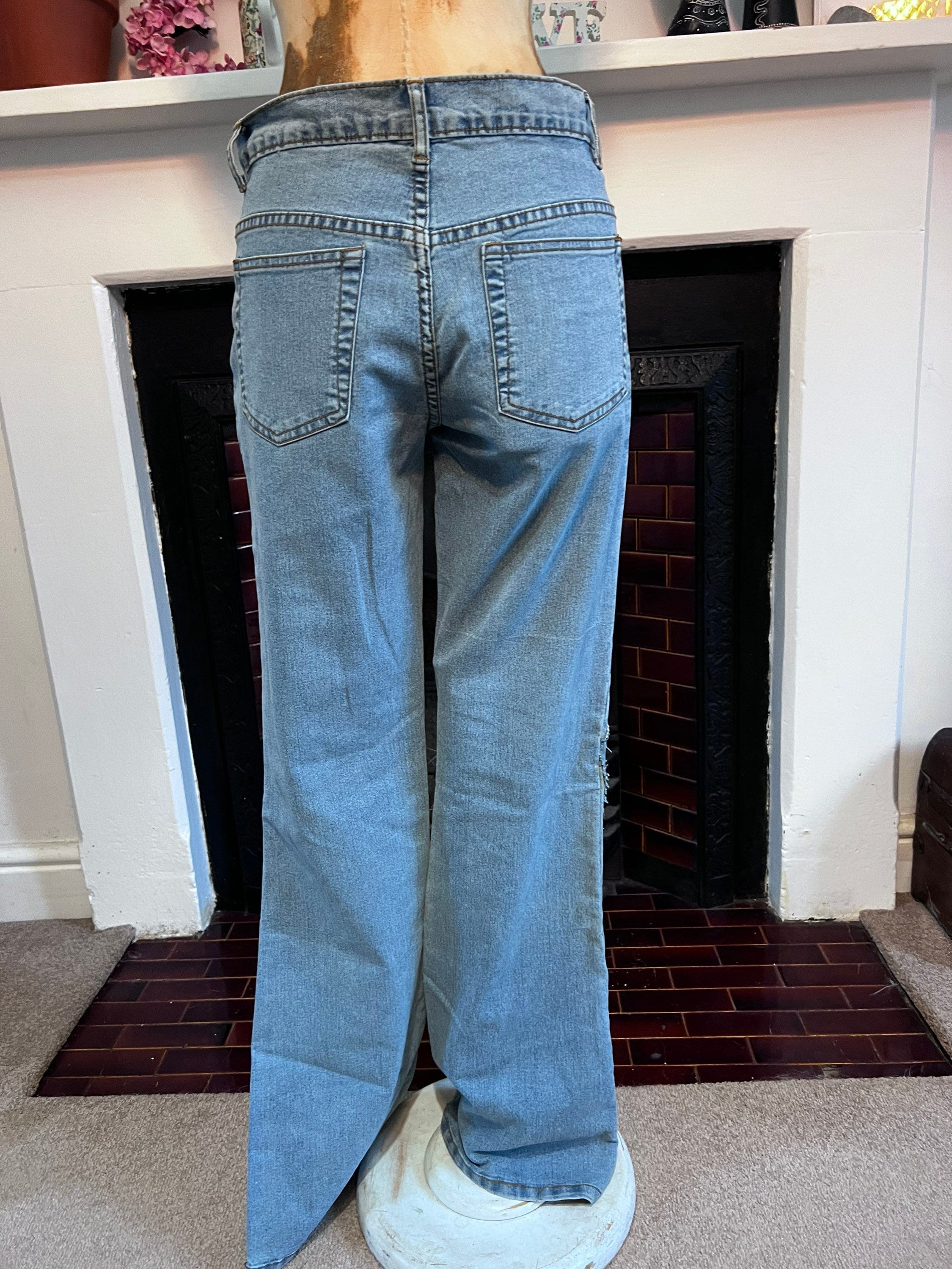 Vintage 90s blue Flared Jeans Bootcut Deadstock Vintage blue
