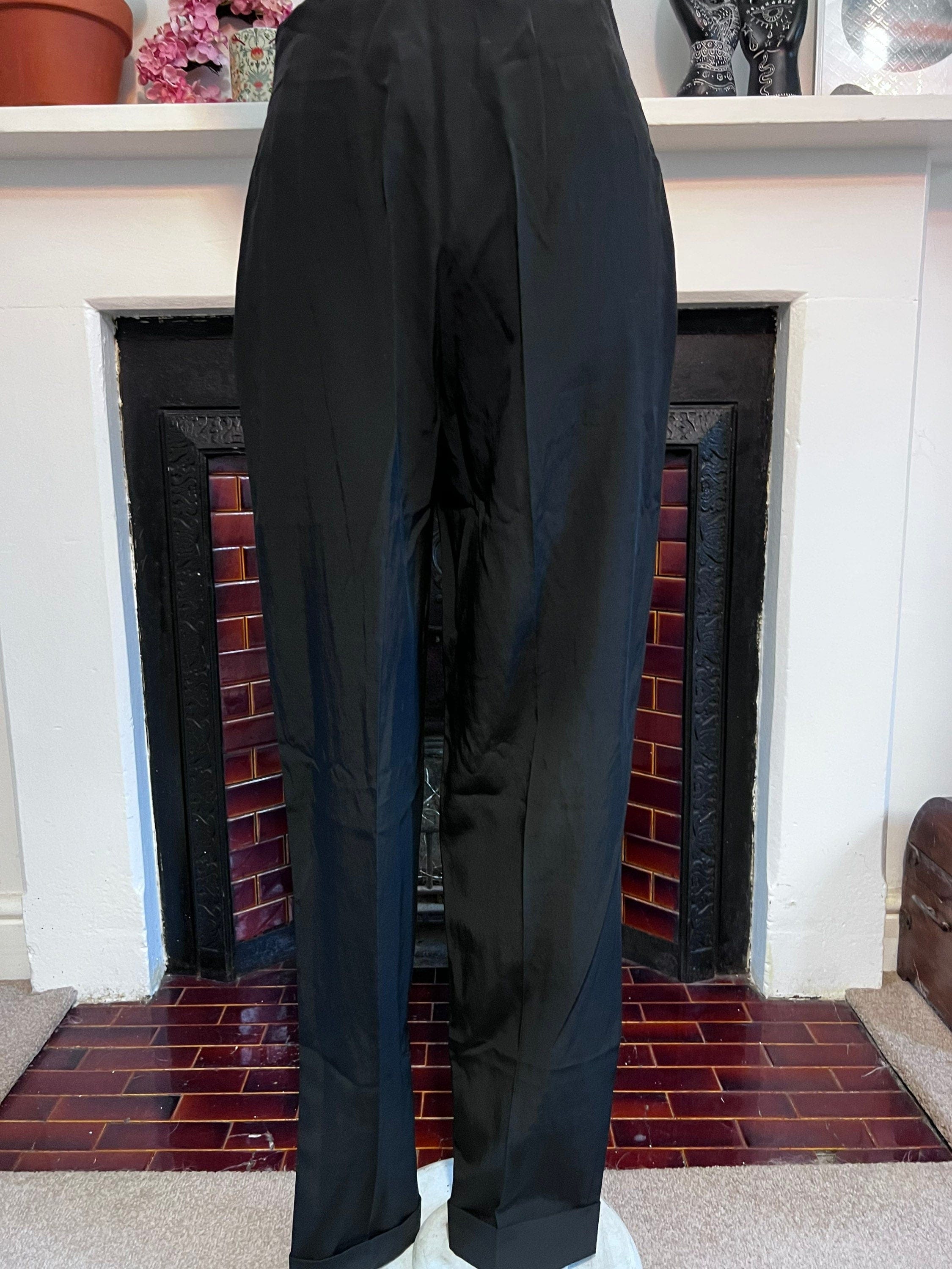 John Lewis Girls' Adjustable Waist Stain Resistant Button School Trousers,  Black at John Lewis & Partners